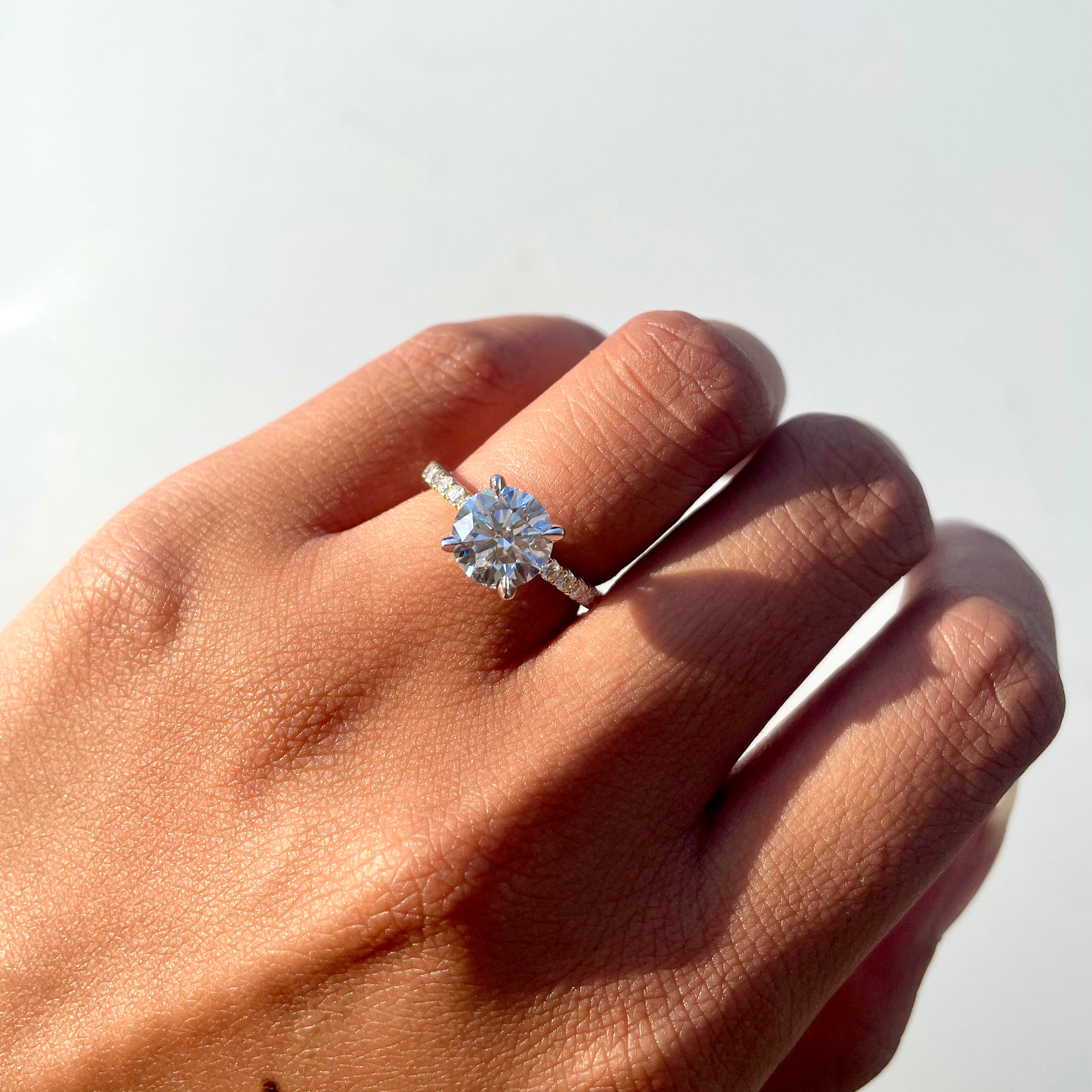 2.10 Round Lab Diamond Engagement Ring - Happy Jewelers Fine Jewelry Lifetime Warranty