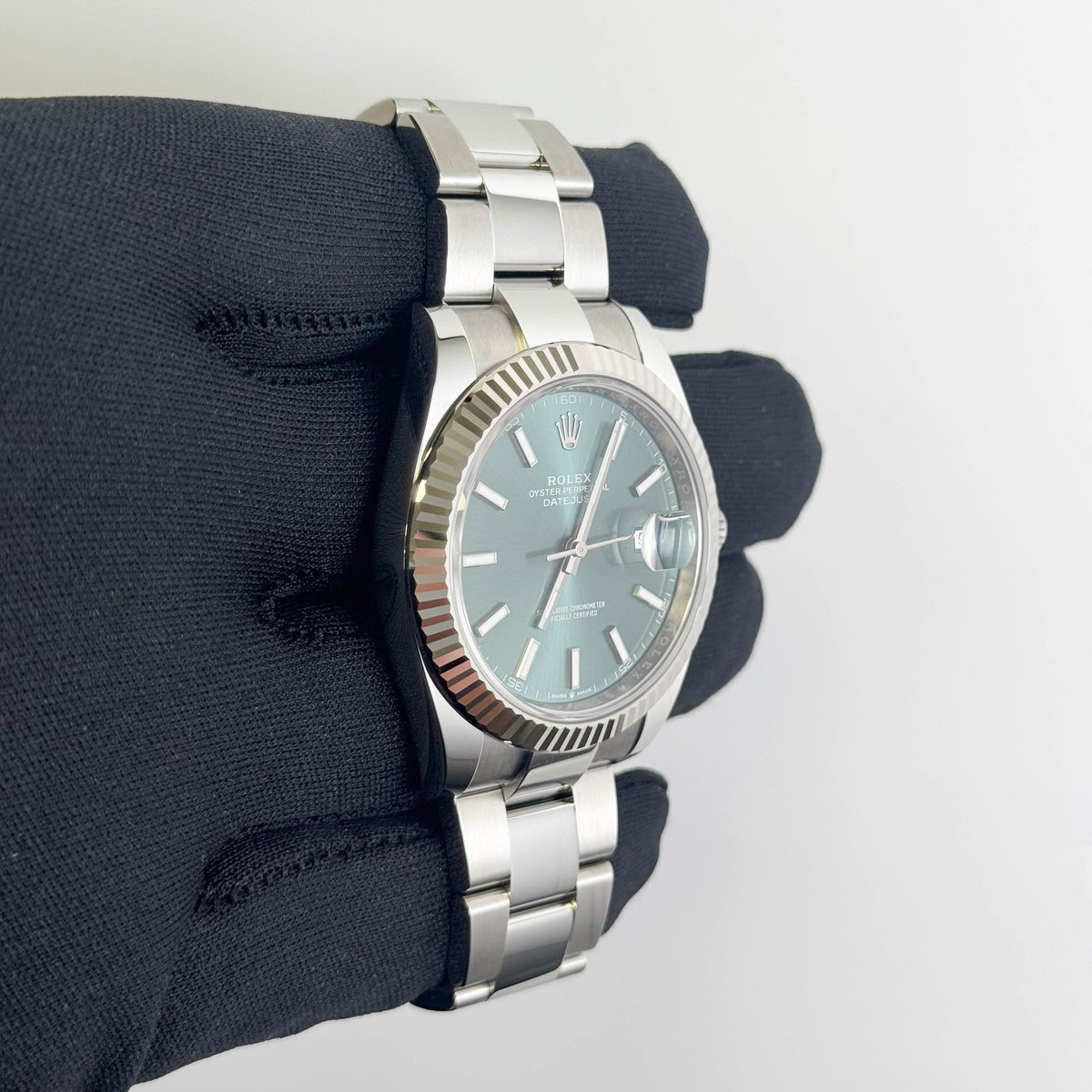 Rolex Datejust 41mm Green Dial Watch Ref# 126334 - Happy Jewelers Fine Jewelry Lifetime Warranty