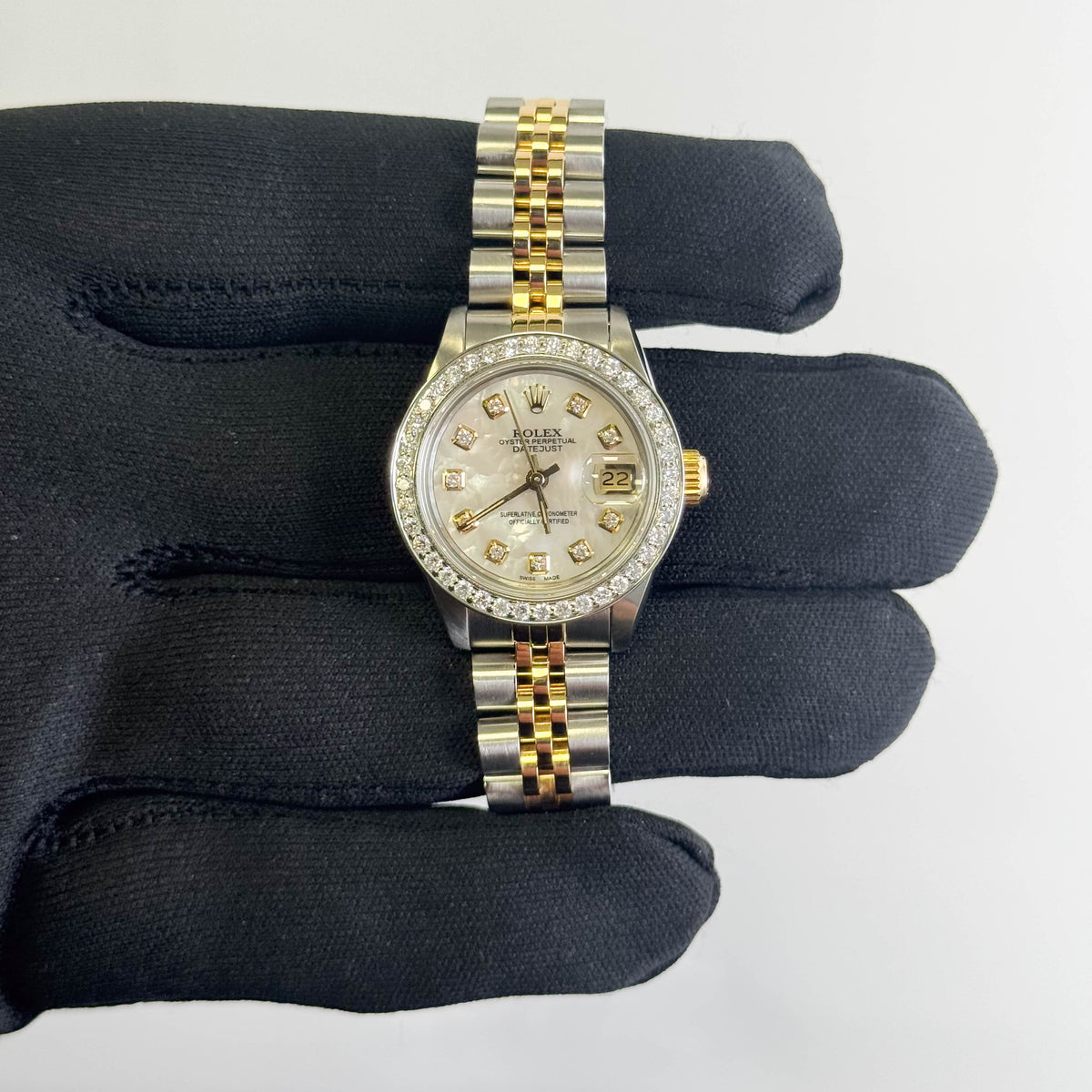 Rolex Datejust 26mm MOP Dial Watch Ref# 69173 - Happy Jewelers Fine Jewelry Lifetime Warranty