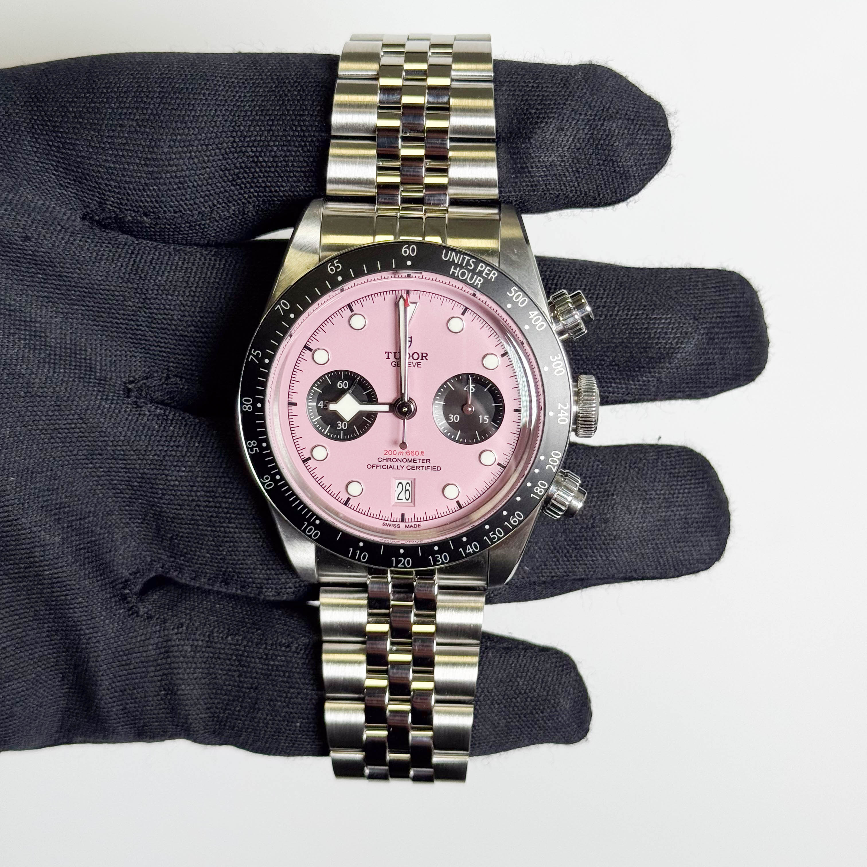 Tudor Black Bay 41mm Pink Dial Watch Ref# 79360N - Happy Jewelers Fine Jewelry Lifetime Warranty