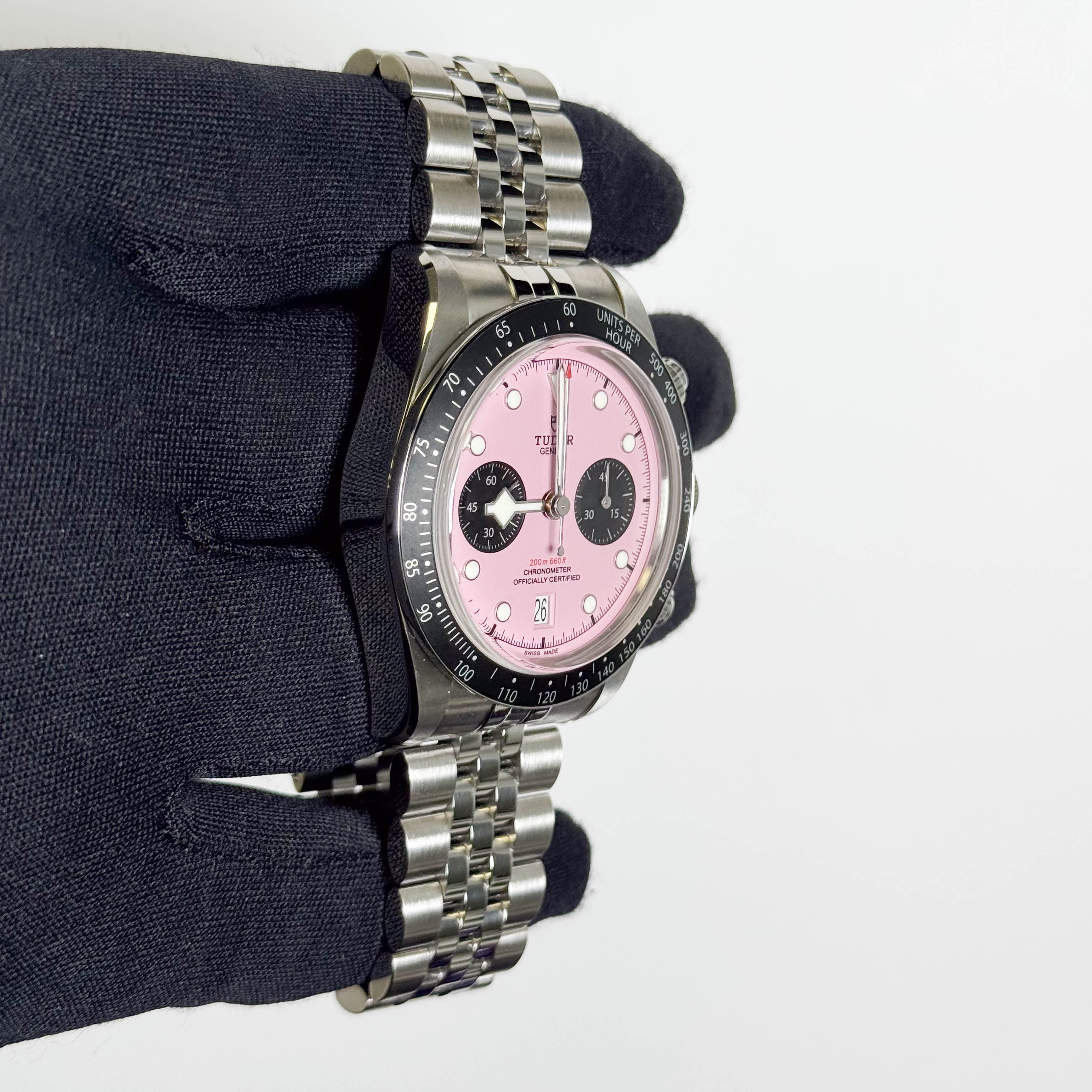 Tudor Black Bay 41mm Pink Dial Watch Ref# 79360N - Happy Jewelers Fine Jewelry Lifetime Warranty
