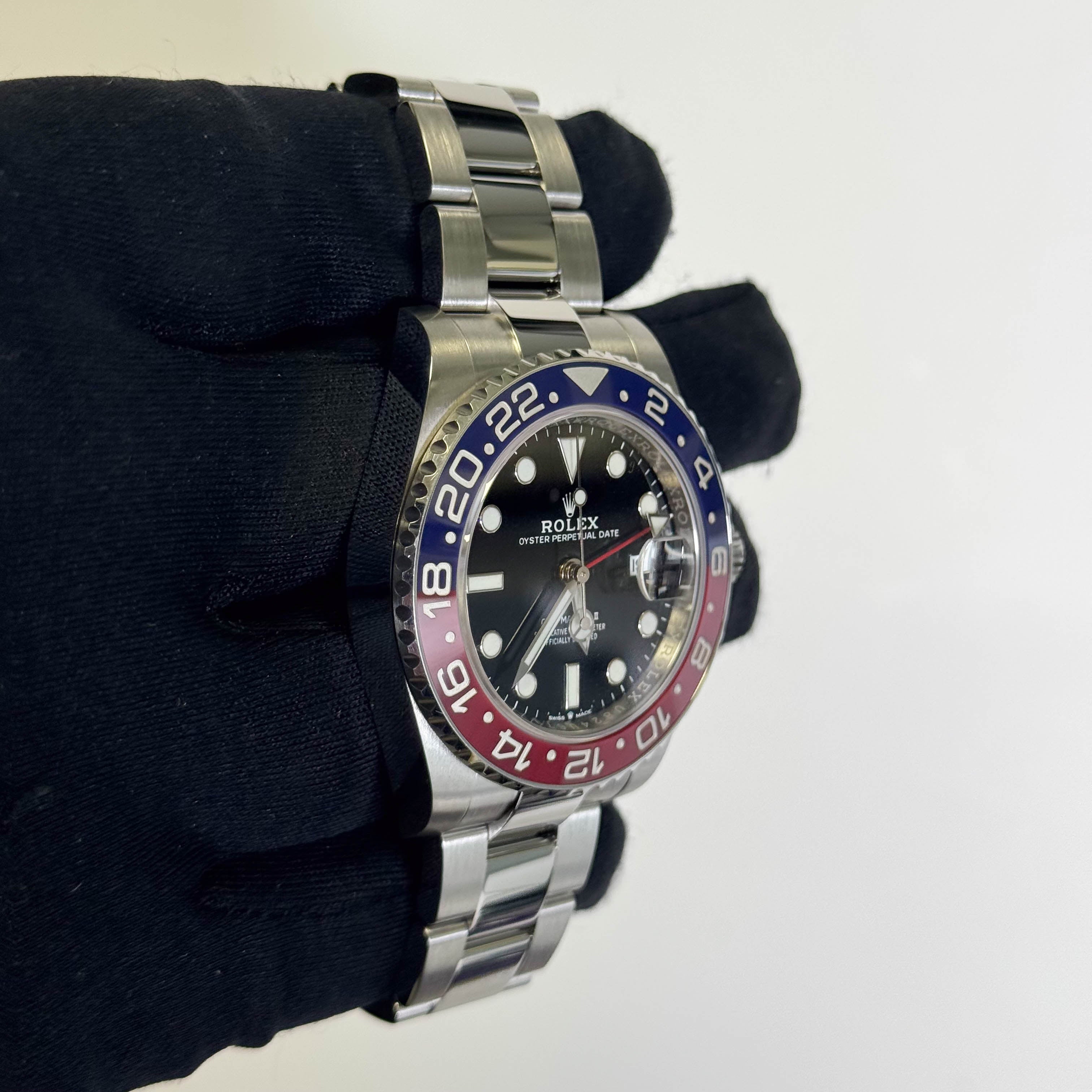 Rolex GMT-Master II 40mm Black Dial Watch Ref# 126710BLRO