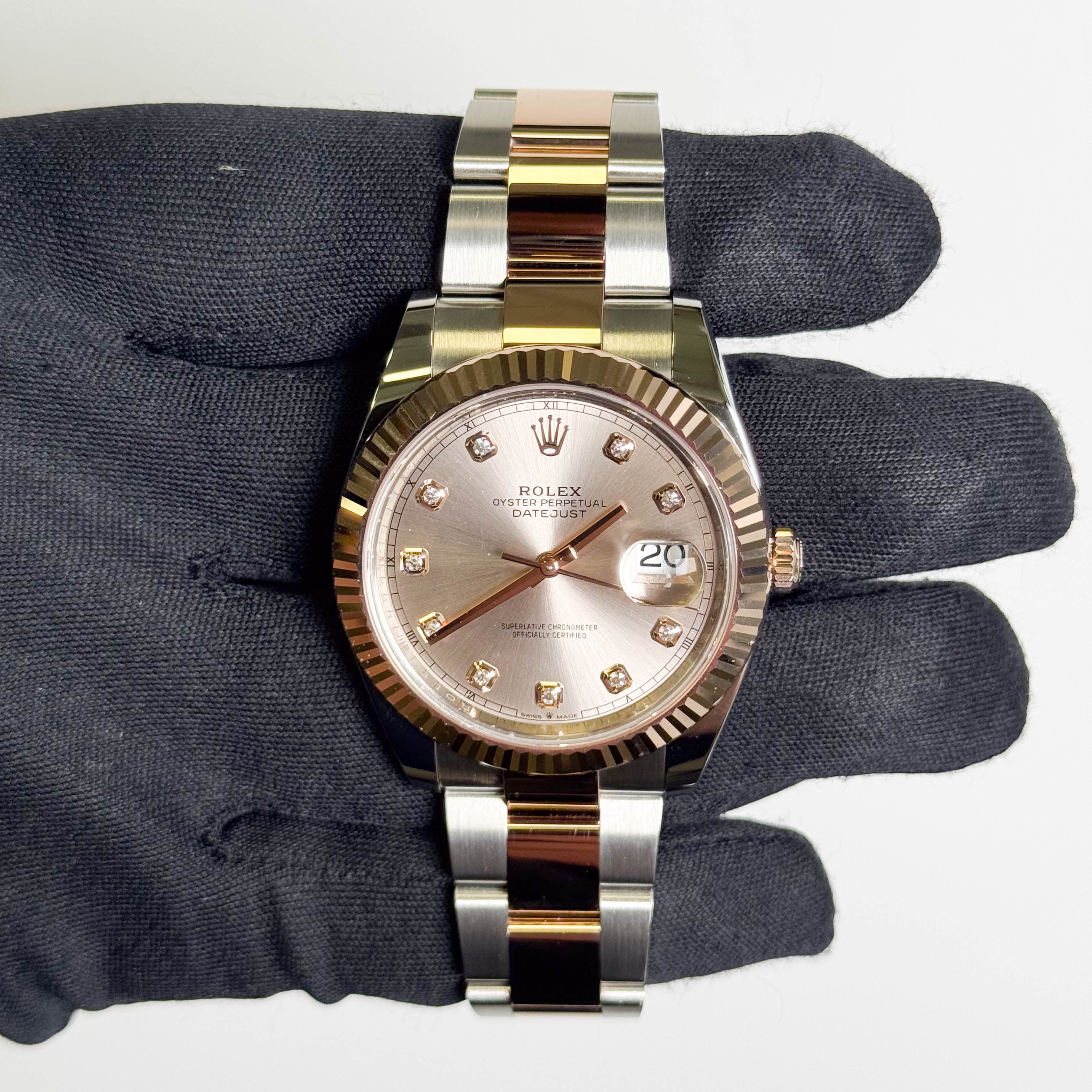 Rolex Datejust 41mm Sundust Dial Watch Ref# 126331 - Happy Jewelers Fine Jewelry Lifetime Warranty