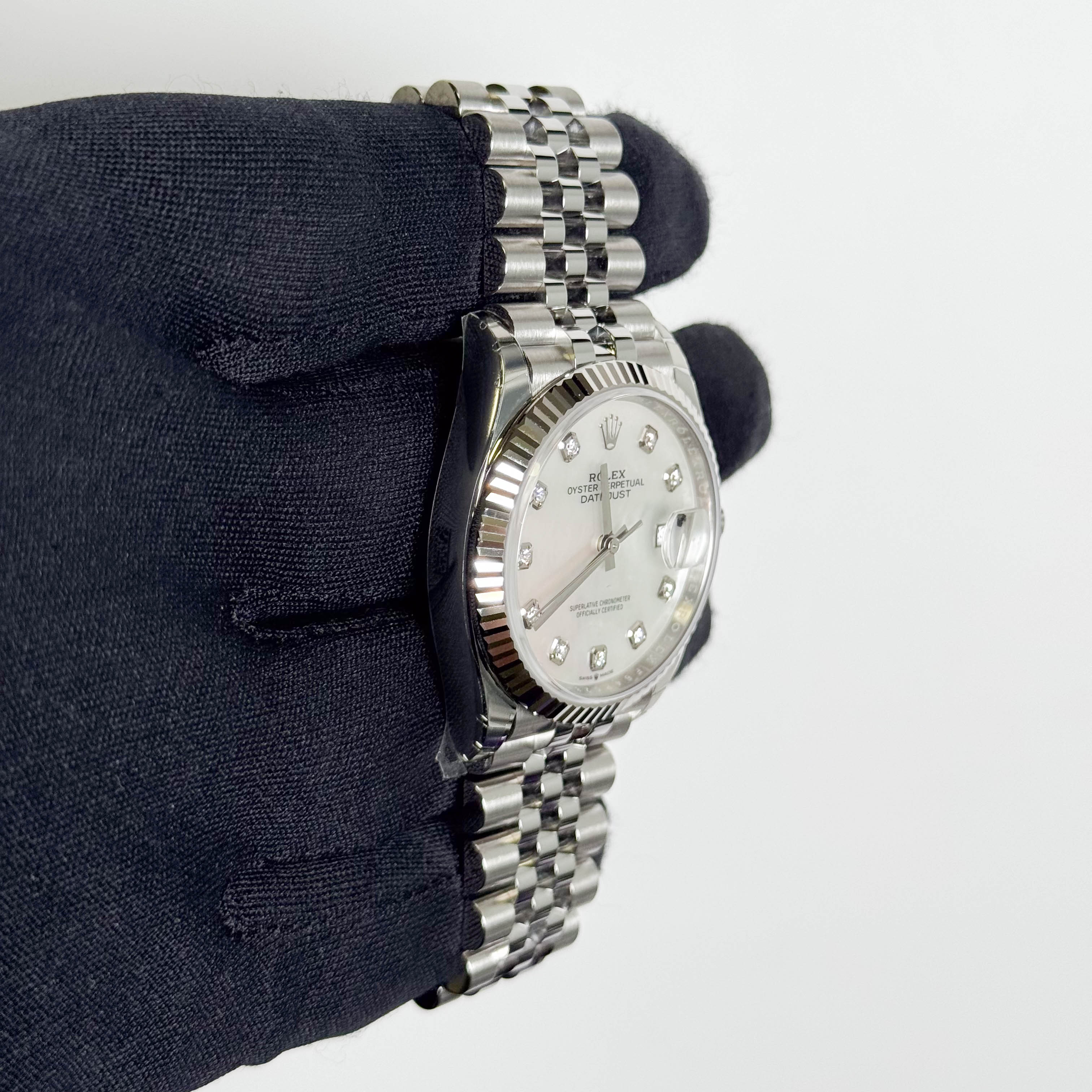 Rolex Datejust 36mm MOP Dial Watch Ref# 126234 - Happy Jewelers Fine Jewelry Lifetime Warranty