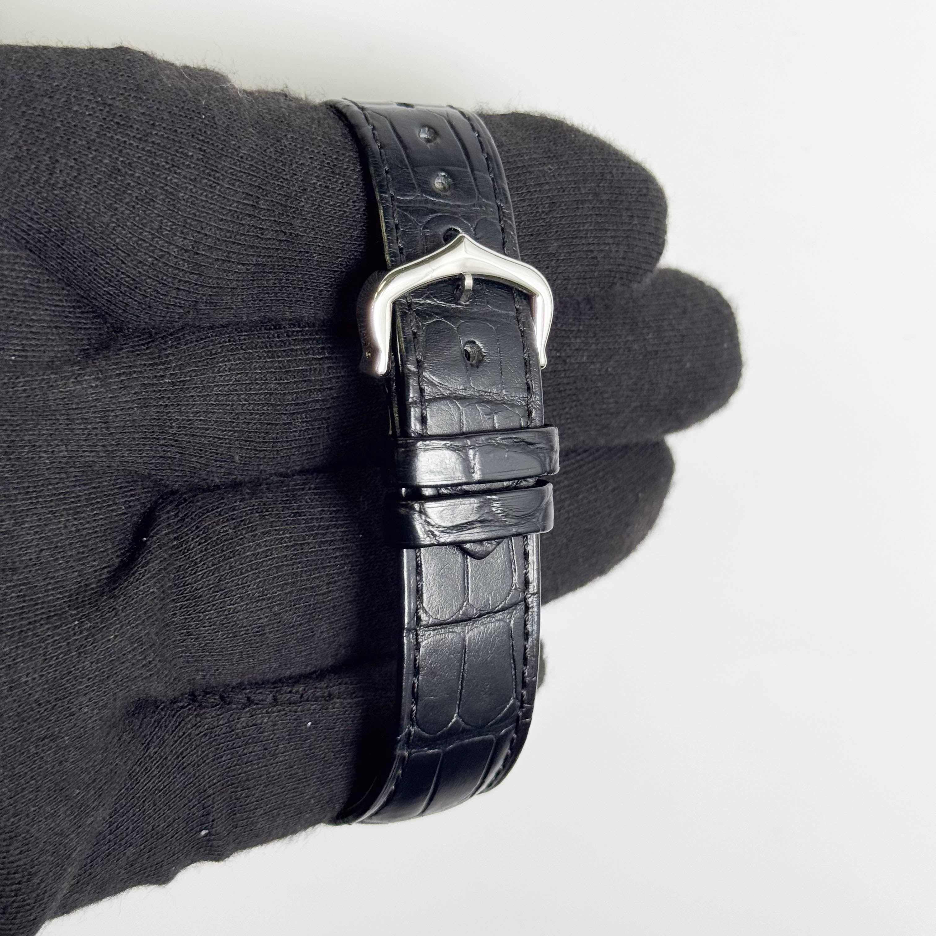 Cartier Tank 25.5mm Black Dial Watch Ref# WSTA0072