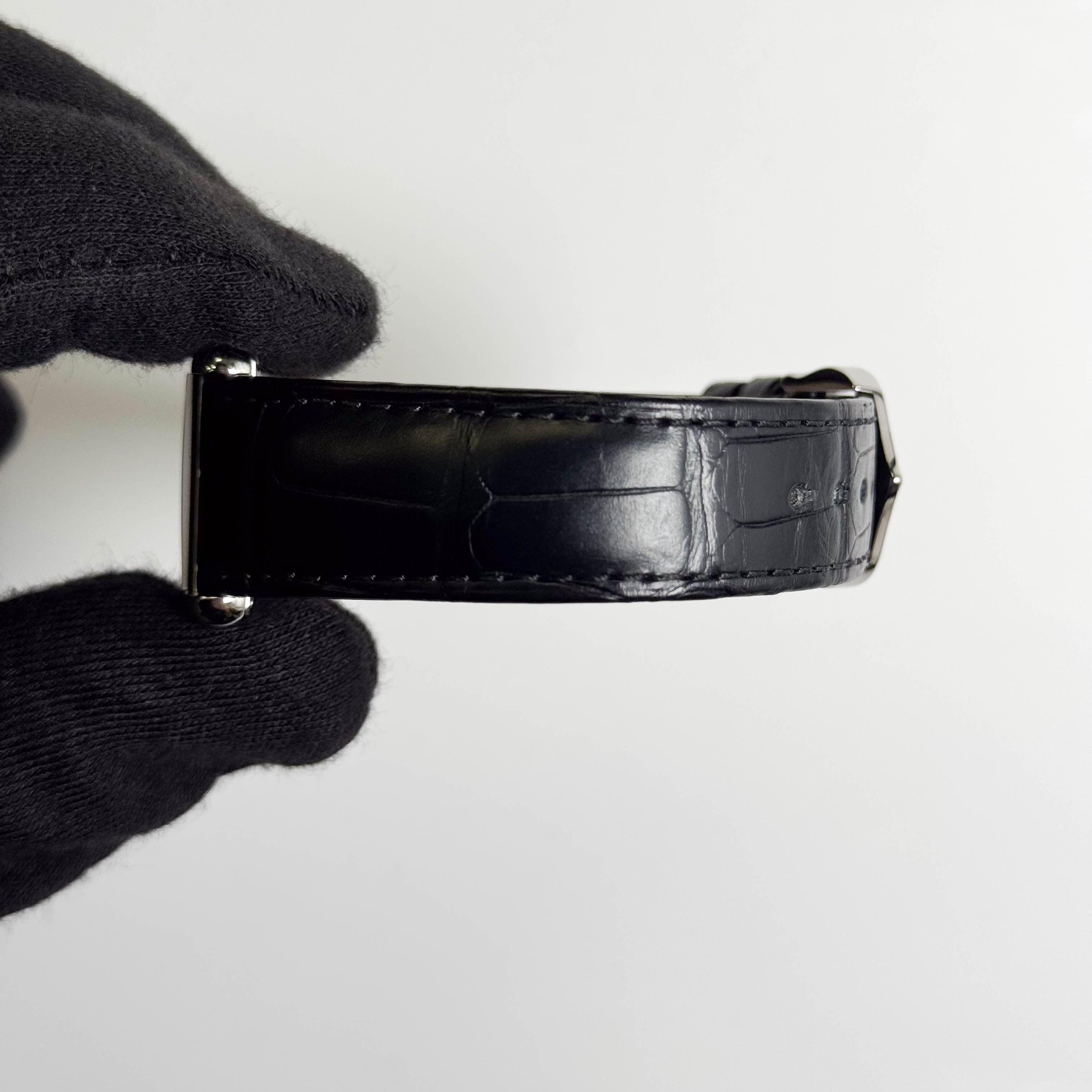 Cartier Tank 25.5mm Black Dial Watch Ref# WSTA0072