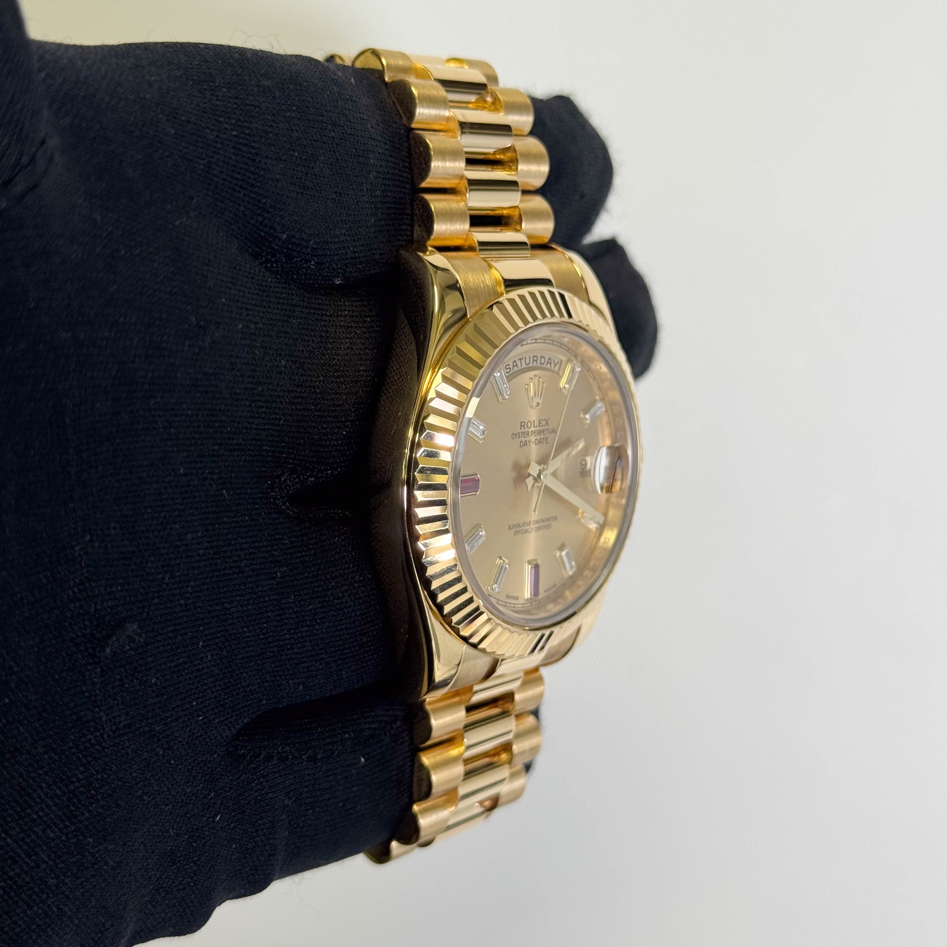 Rolex Day-Date 41mm Champagne Dial Watch Ref# 218238