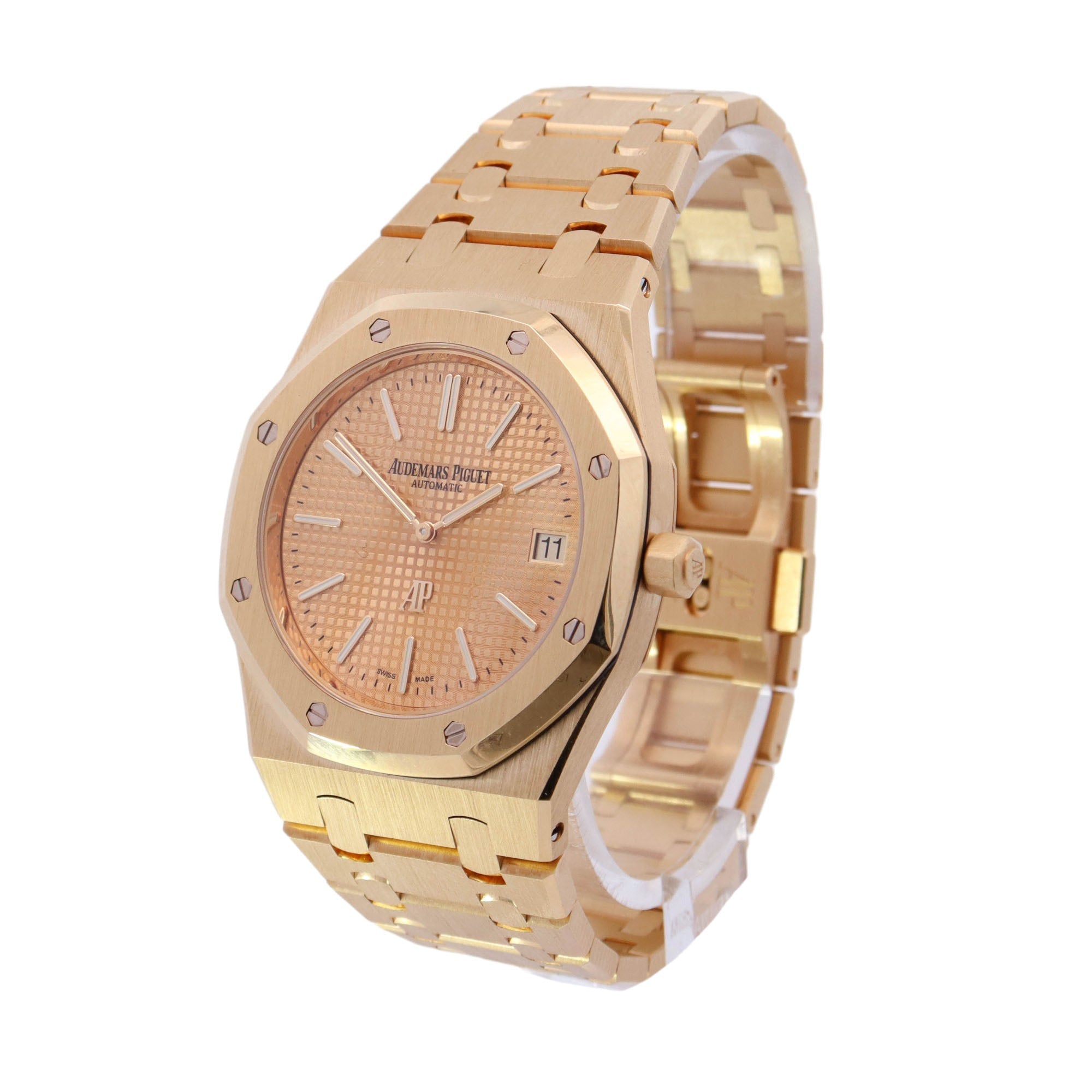 Audemars Piguet Royal Oak Jumbo "Bruno Mars 24K Magic World Tour" Yellow Gold 39mm Yellow Stick Dial Watch Reference# 15202BA - Happy Jewelers Fine Jewelry Lifetime Warranty