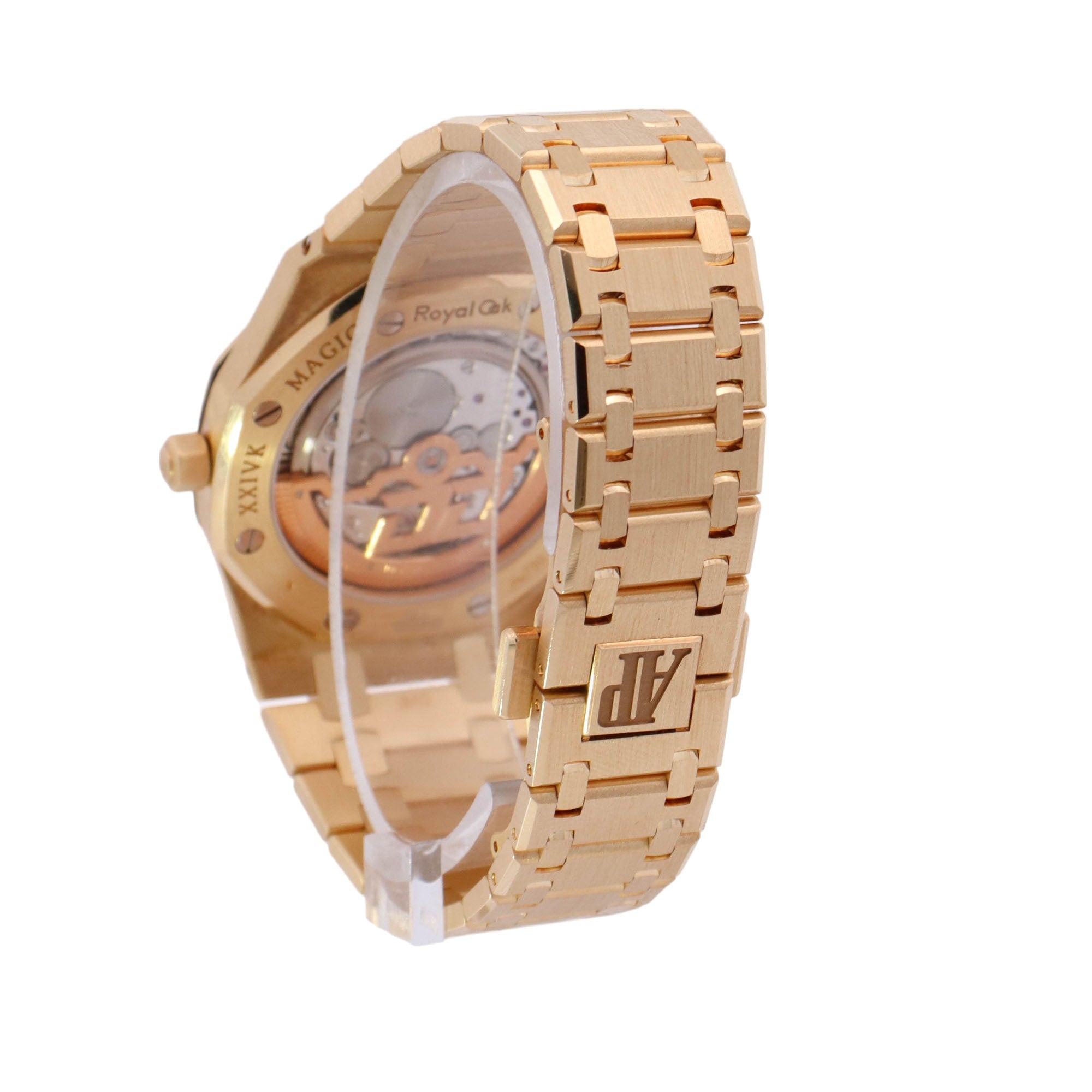 Audemars Piguet Royal Oak Jumbo "Bruno Mars 24K Magic World Tour" Yellow Gold 39mm Yellow Stick Dial Watch Reference# 15202BA - Happy Jewelers Fine Jewelry Lifetime Warranty