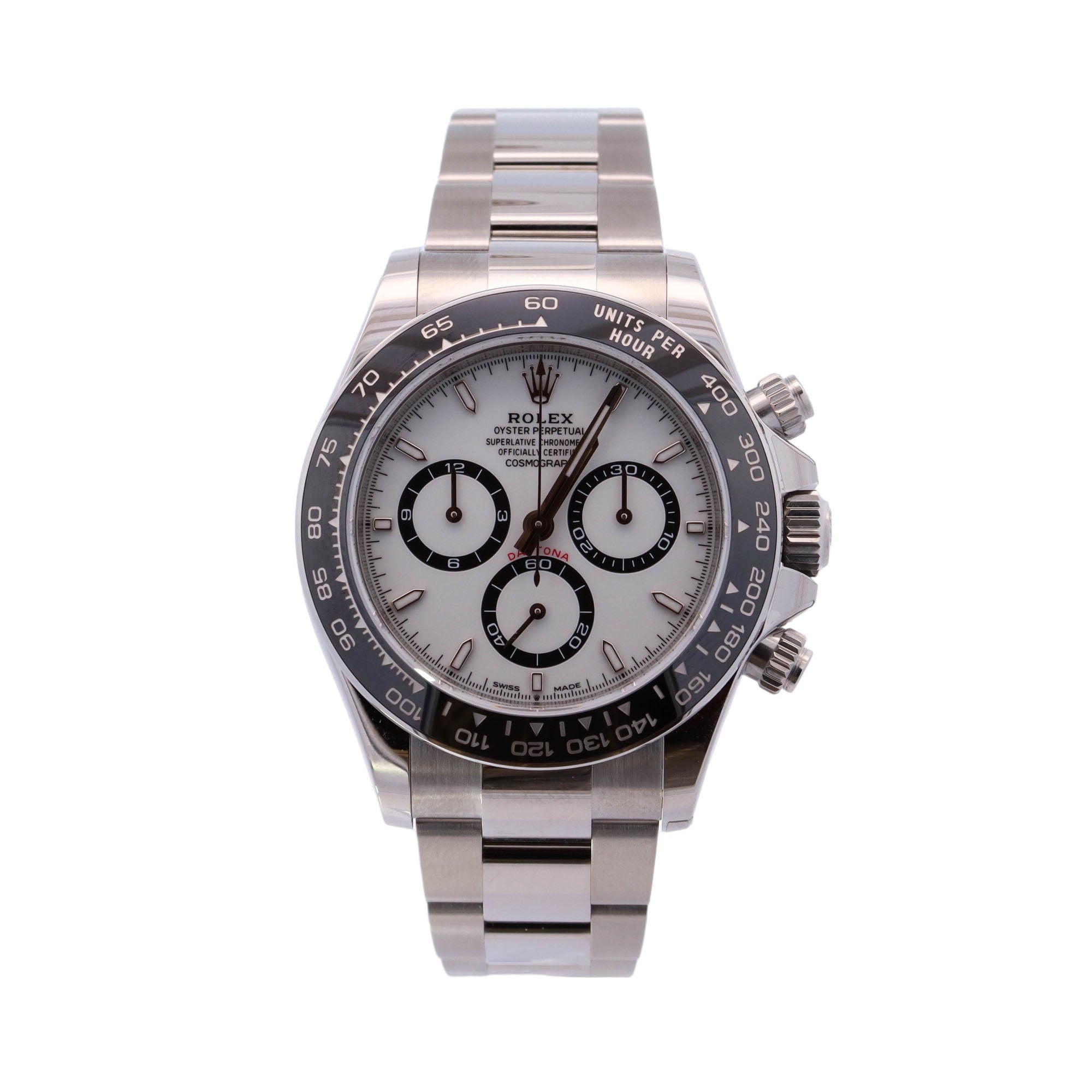 Rolex Daytona "Panda" Stainless Steel 40mm White Chronograph Dial Watch Reference #: 126500LN - Happy Jewelers Fine Jewelry Lifetime Warranty