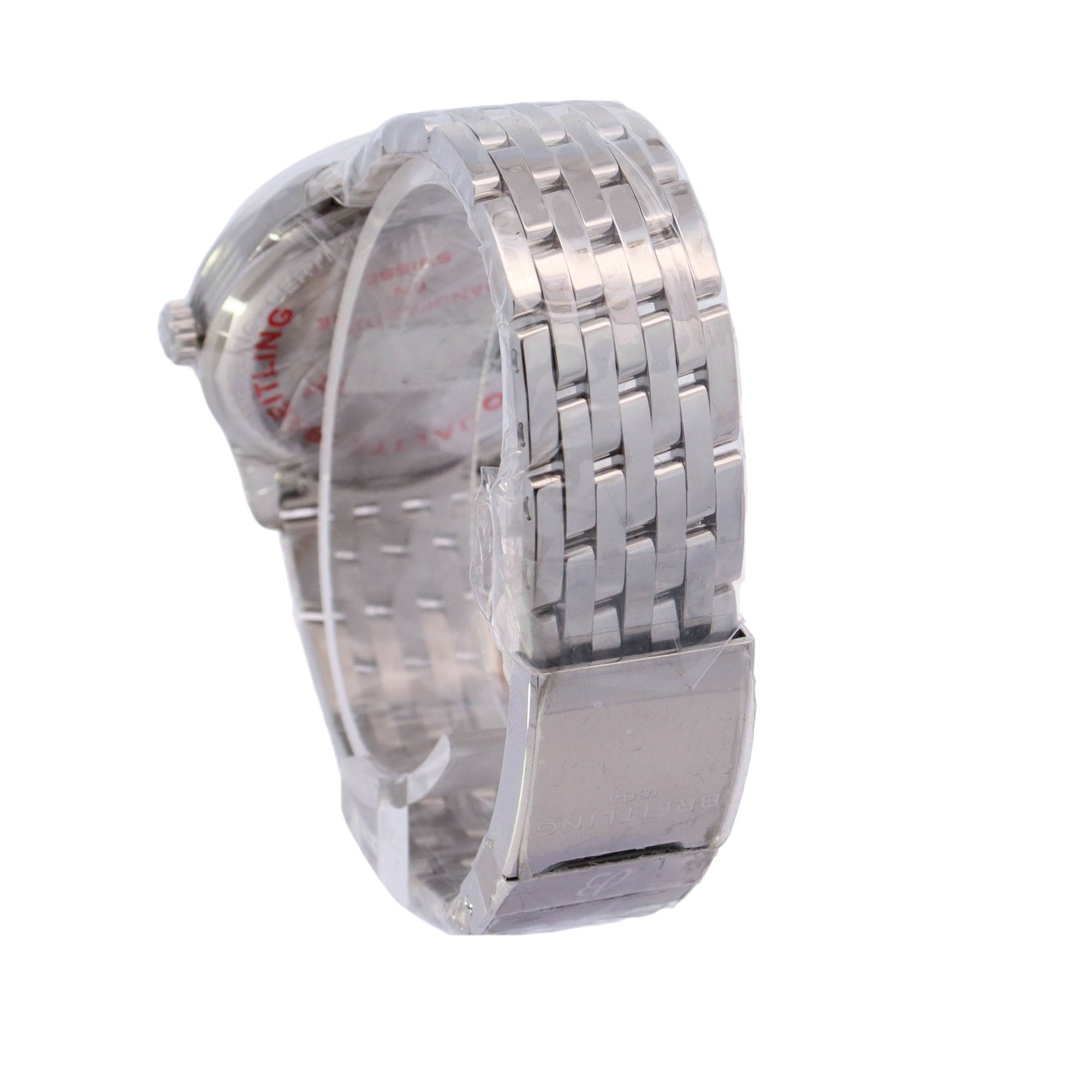 Breitling Premier Stainless Steel 40mm Grey Stick Dial Watch Reference# A37340351B1A1 - Happy Jewelers Fine Jewelry Lifetime Warranty