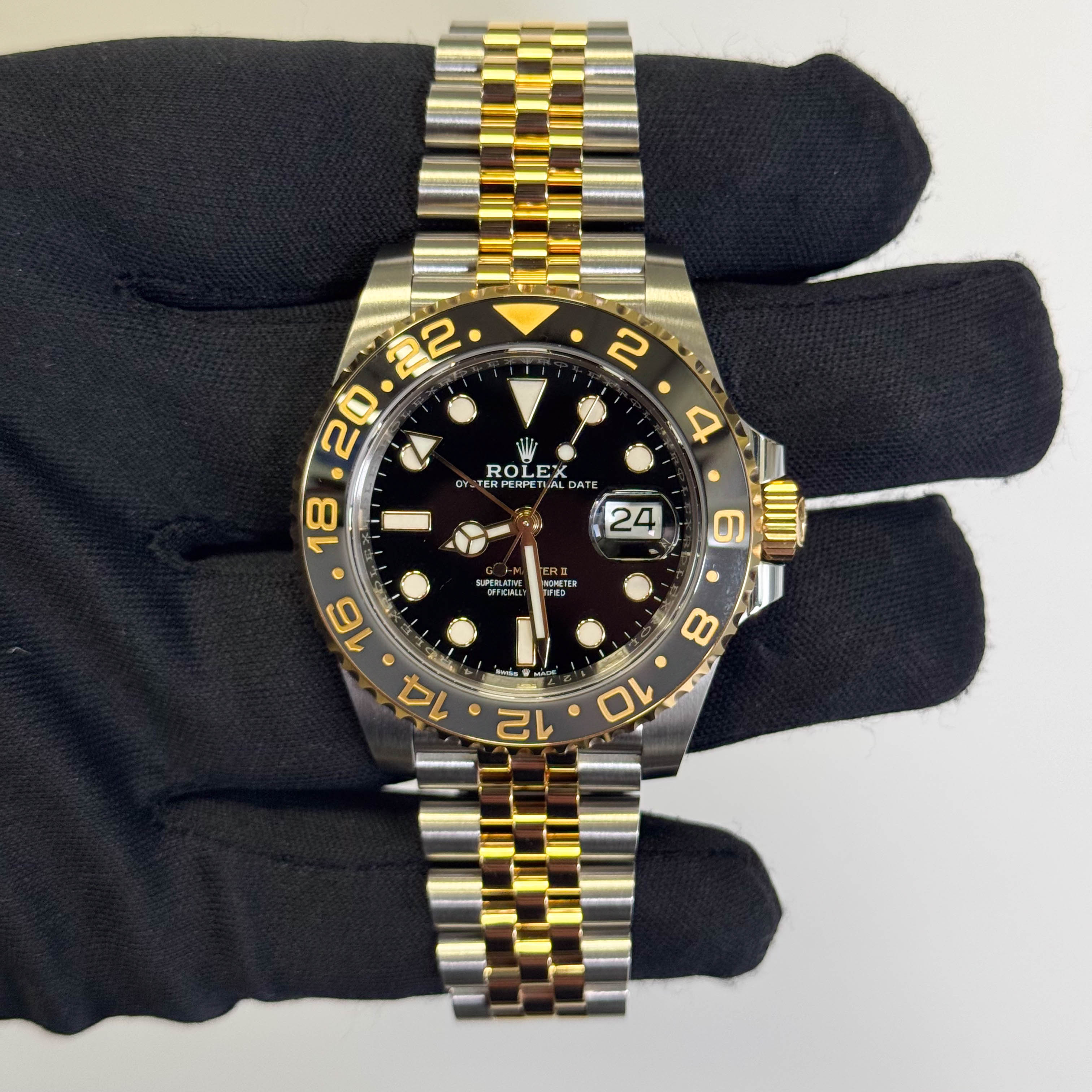 Rolex GMT-Master II 40mm Black Dial Watch Ref# 126713GRNR - Happy Jewelers Fine Jewelry Lifetime Warranty