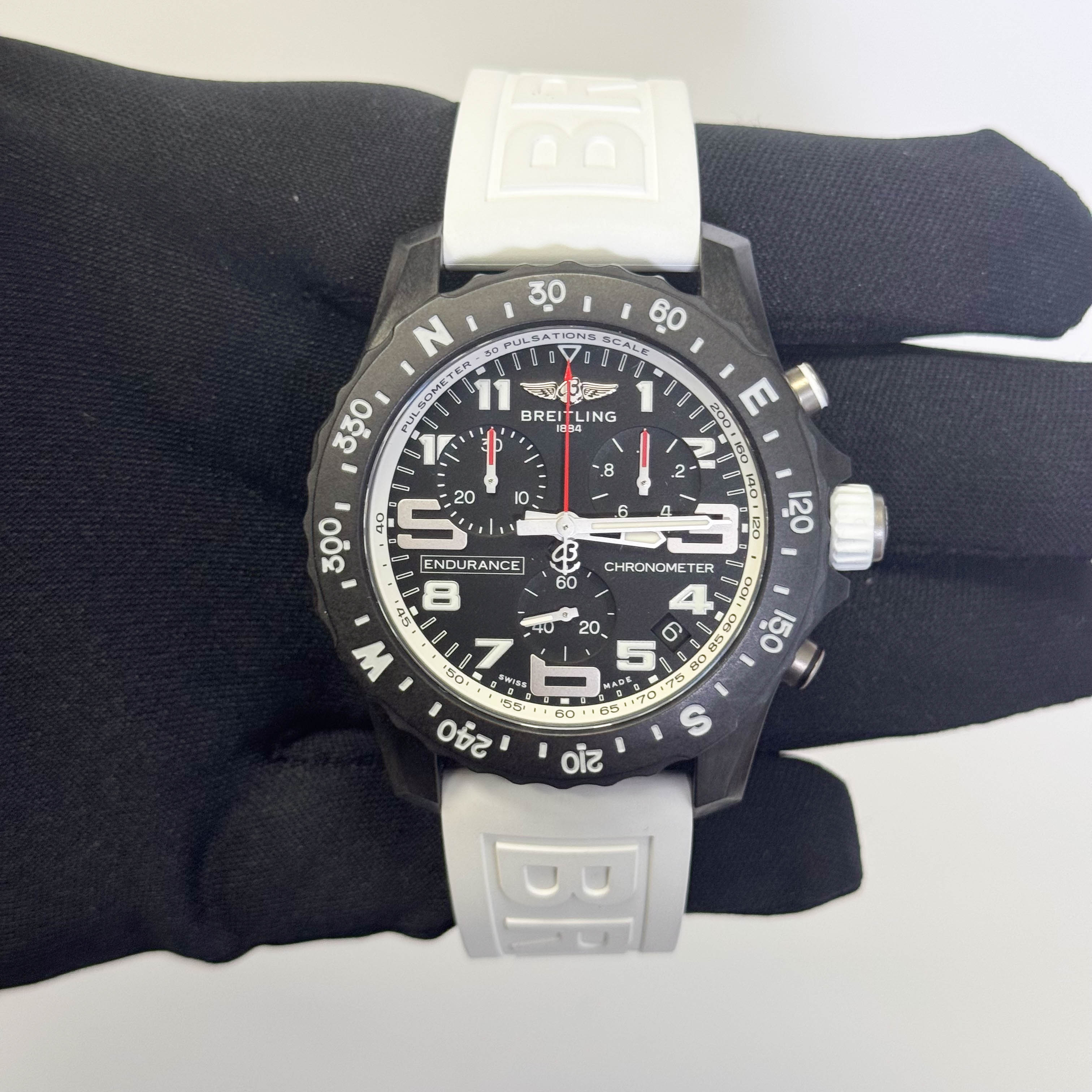 Breitling Endurance Pro 44mm Black Chronograph Dial Watch Ref# X82310A71B1S1
