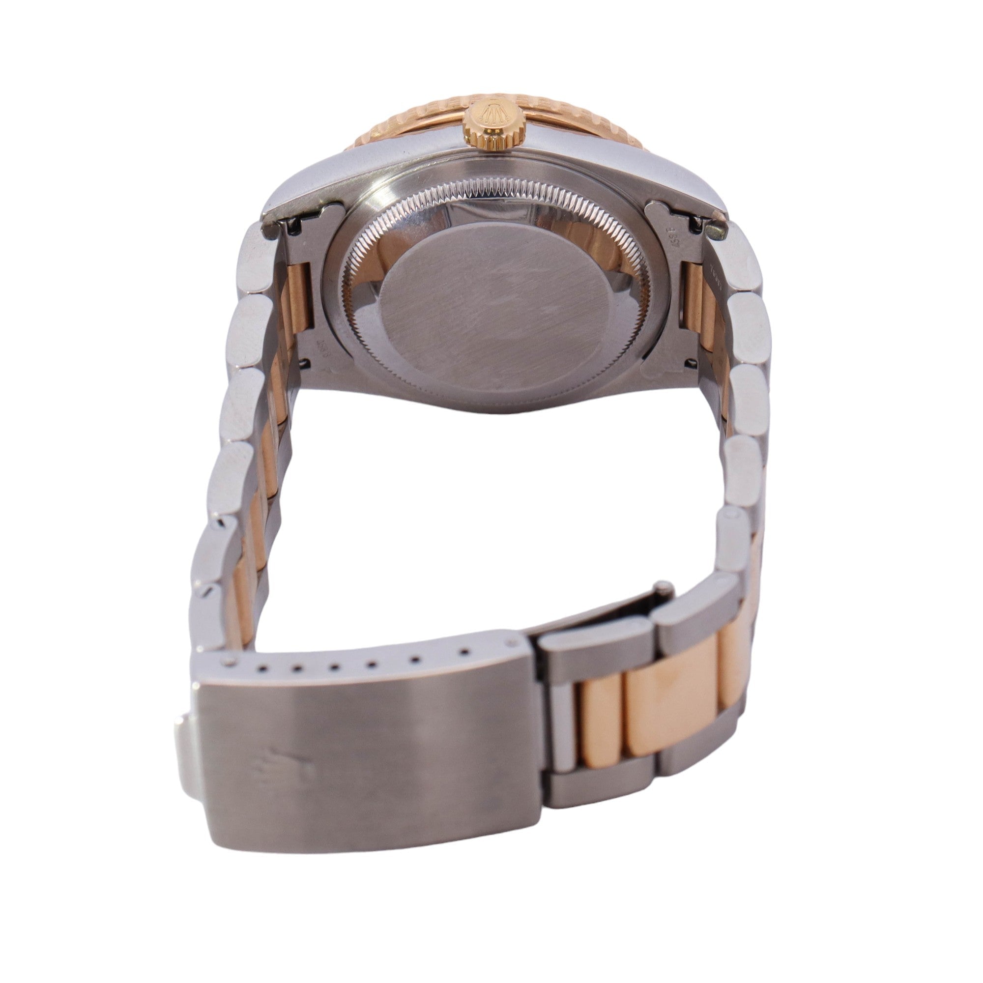 Rolex Datejust "Turn-O-Graph" Two-Tone Stainless Steel & Yellow Gold 36mm Silver Diamond Dot Dial Watch Reference# 16263 - Happy Jewelers Fine Jewelry Lifetime Warranty