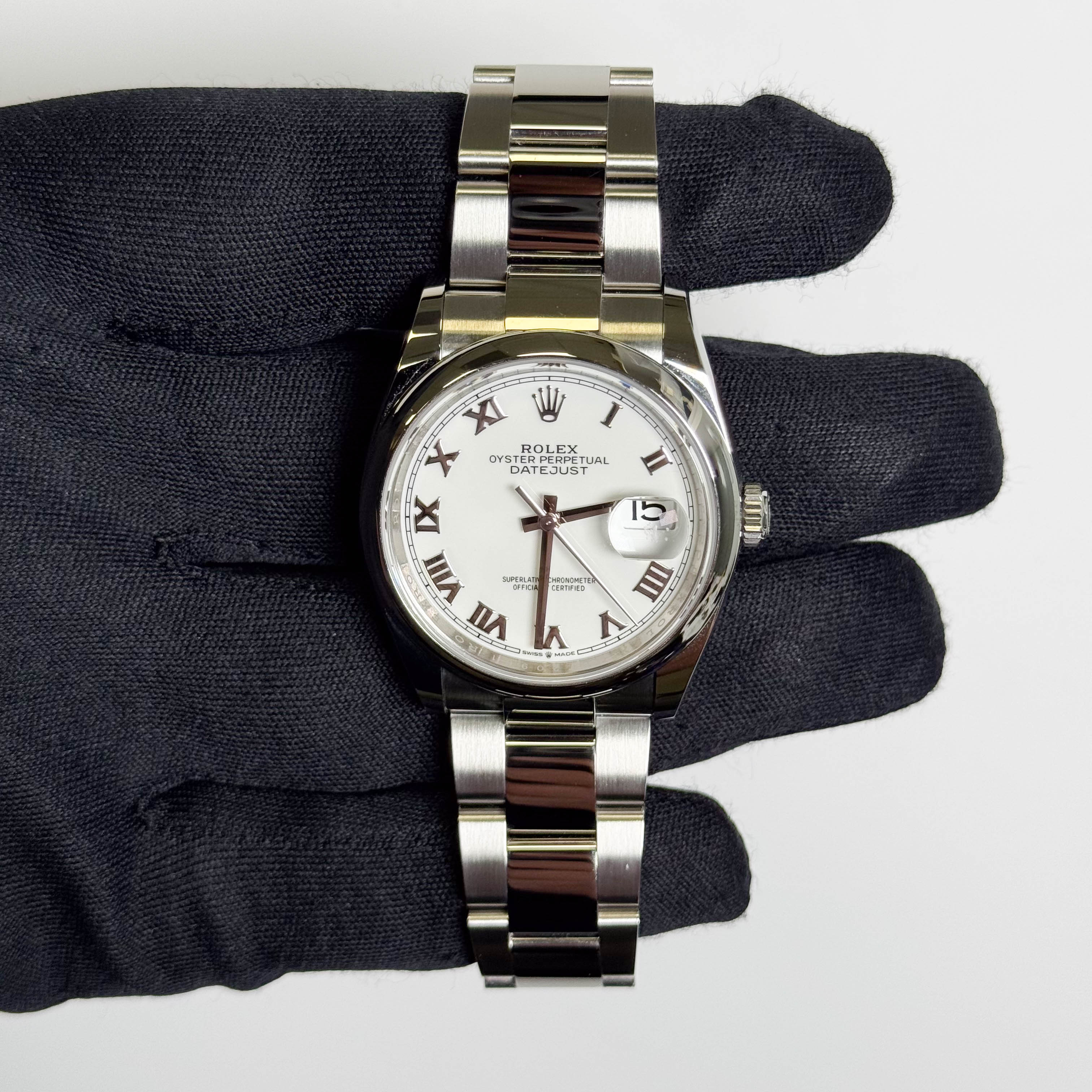 Rolex Datejust 36mm White Dial Watch Ref# 126200