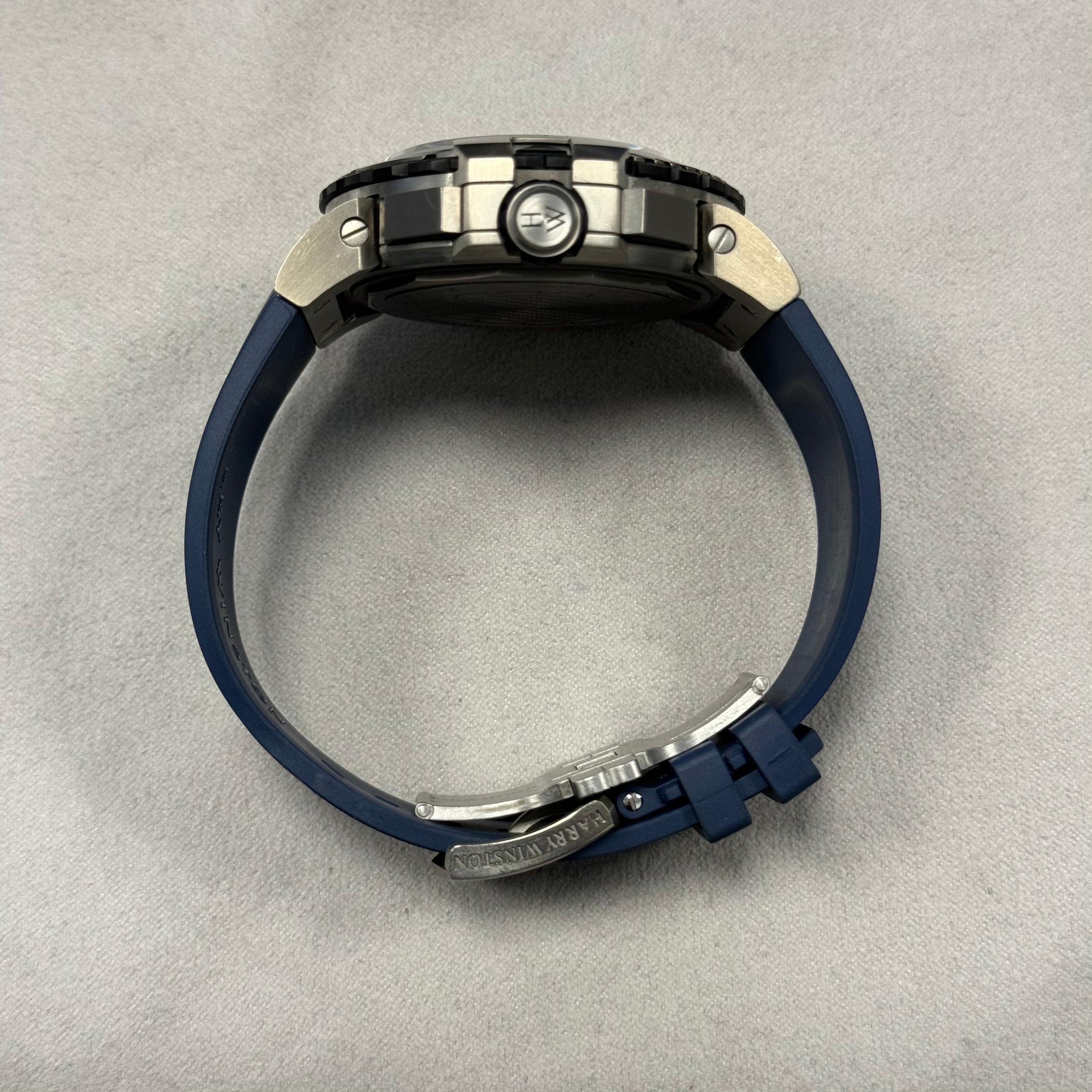 Harry Winston 44mm Ocean Sport Skeleton Dial Ref# 411/MCA44ZC.K - Happy Jewelers Fine Jewelry Lifetime Warranty