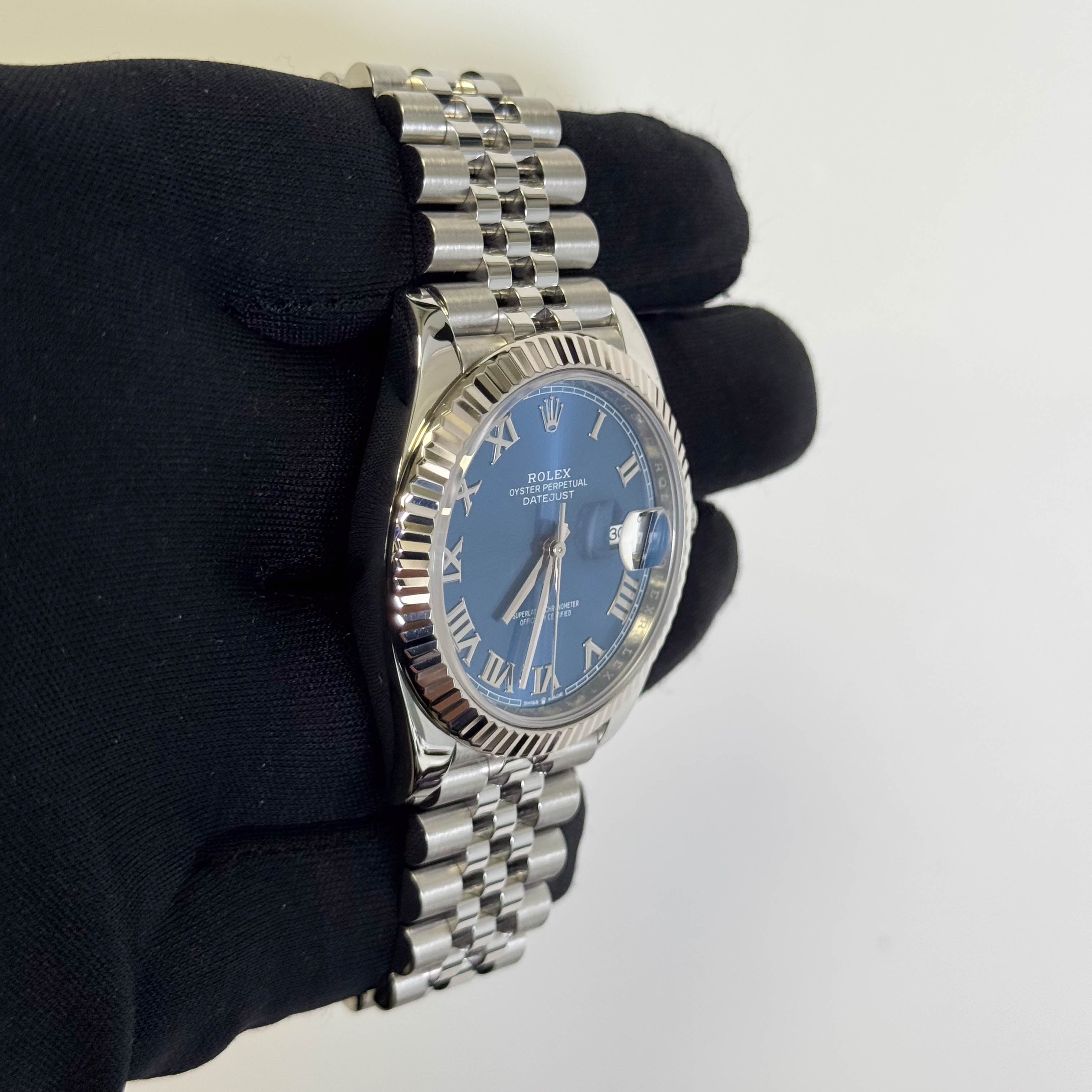 Rolex Datejust 41mm Blue Dial Watch Ref# 126334 - Happy Jewelers Fine Jewelry Lifetime Warranty