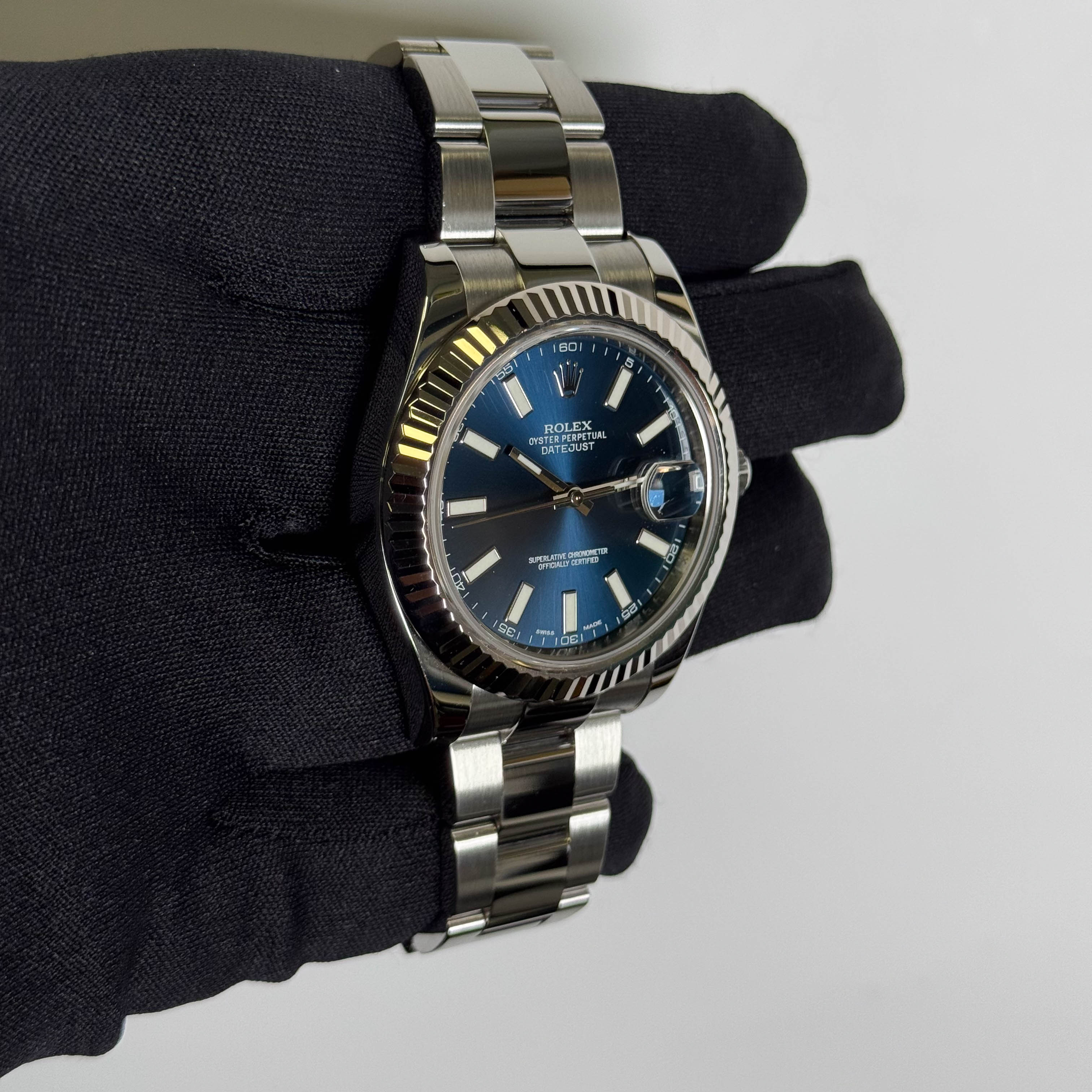 Rolex Datejust 41mm Blue Dial Watch Ref# 116334