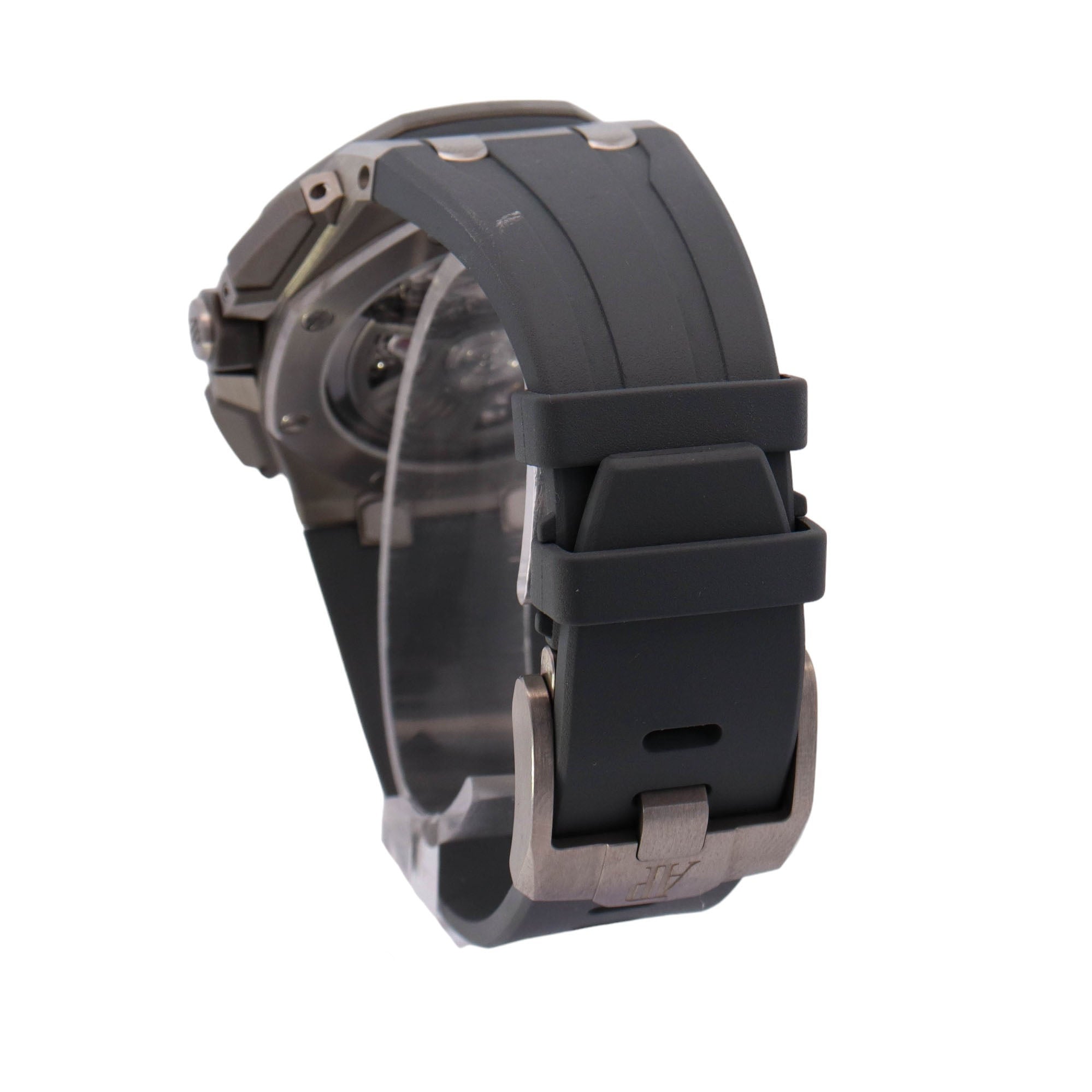 Audemars Piguet Royal Oak Offshore Stainless Steel 43mm Grey Chronograph Dial Watch Reference# 26420IO.OO.A009CA.01 - Happy Jewelers Fine Jewelry Lifetime Warranty