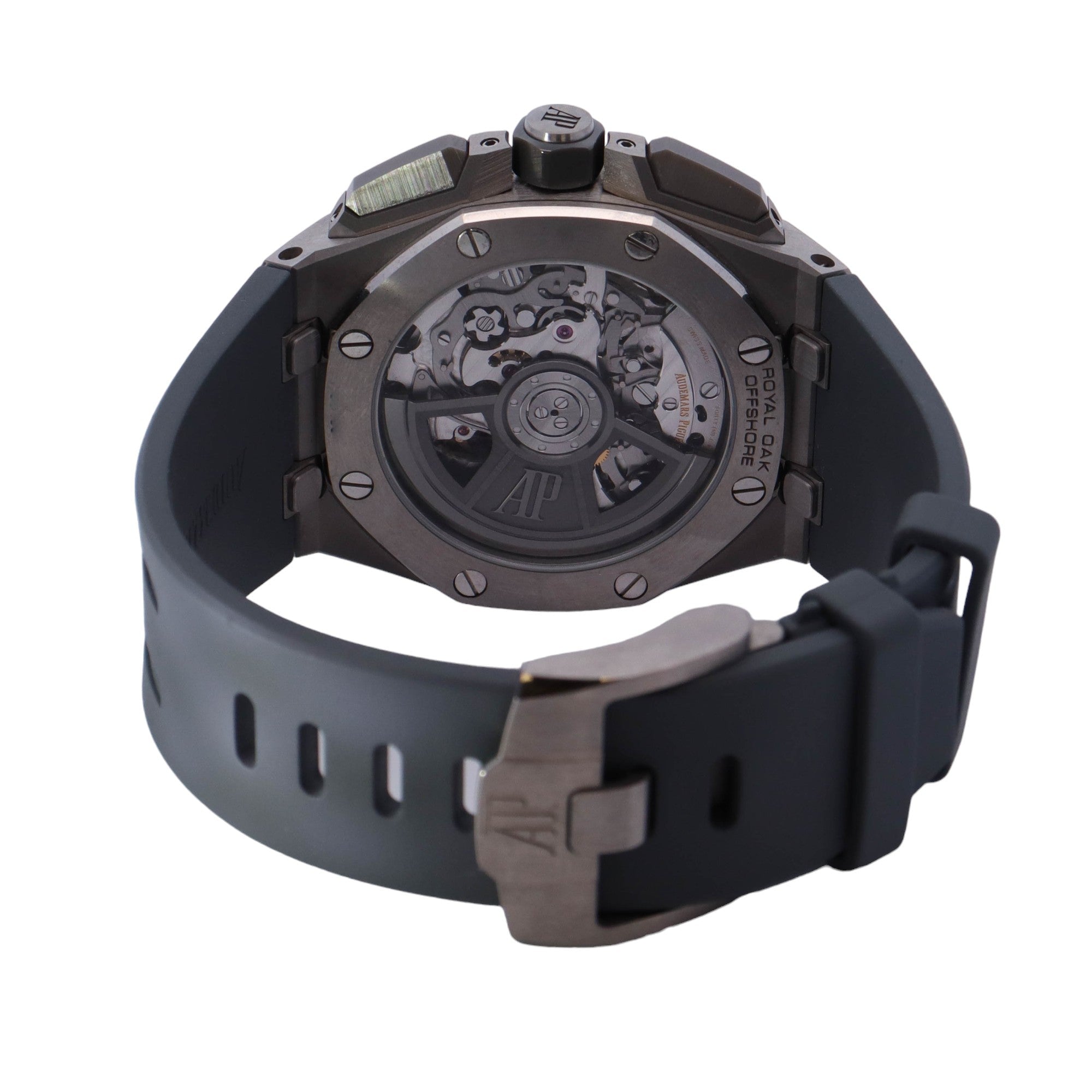 Audemars Piguet Royal Oak Offshore Stainless Steel 43mm Grey Chronograph Dial Watch Reference# 26420IO.OO.A009CA.01 - Happy Jewelers Fine Jewelry Lifetime Warranty
