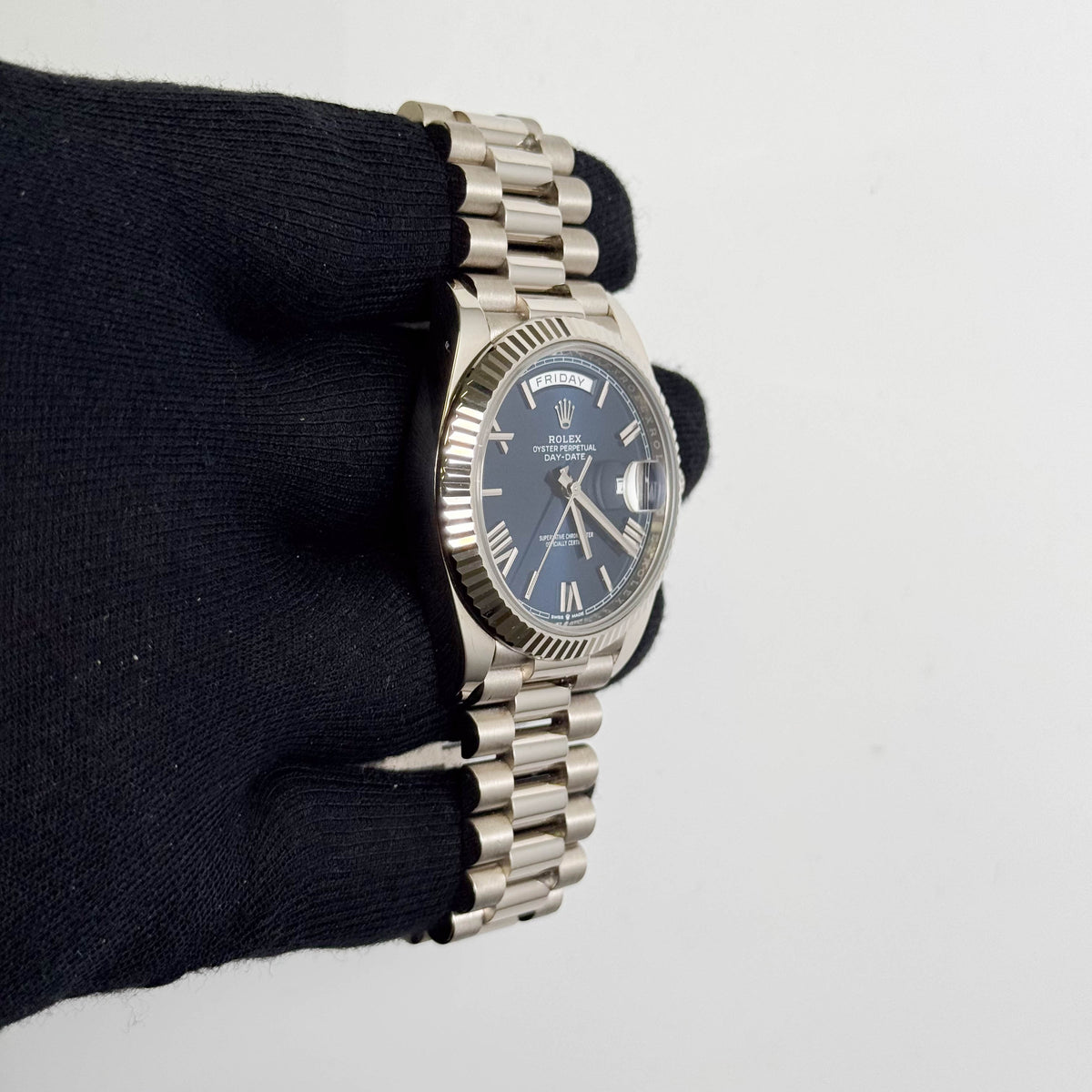 Rolex Day-Date 40mm Blue Dial Watch Ref# 228239