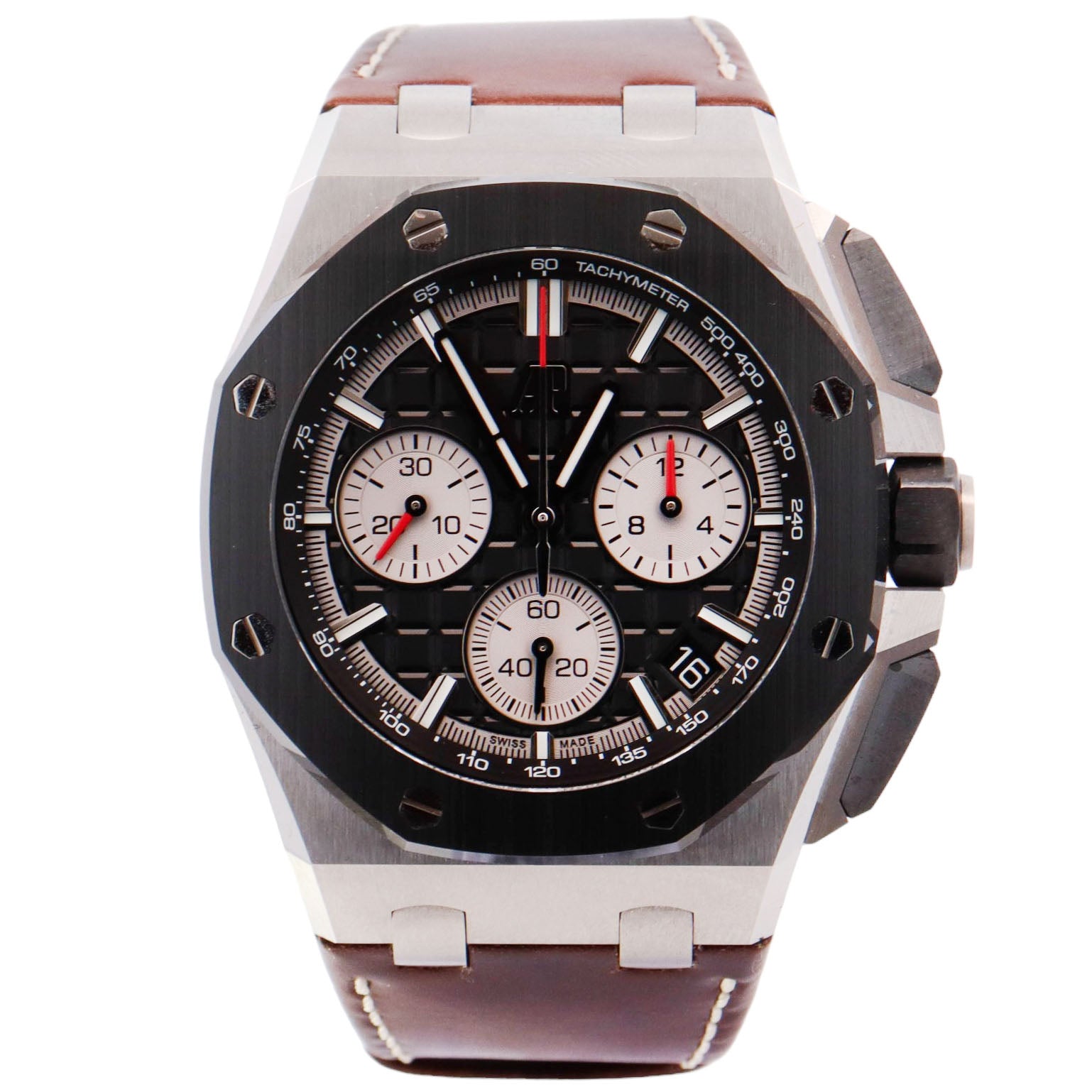 Audemars Piguet Royal Oak 43mm Black Dial Watch Ref# 26420SO.OO.A002CA.01 - Happy Jewelers Fine Jewelry Lifetime Warranty