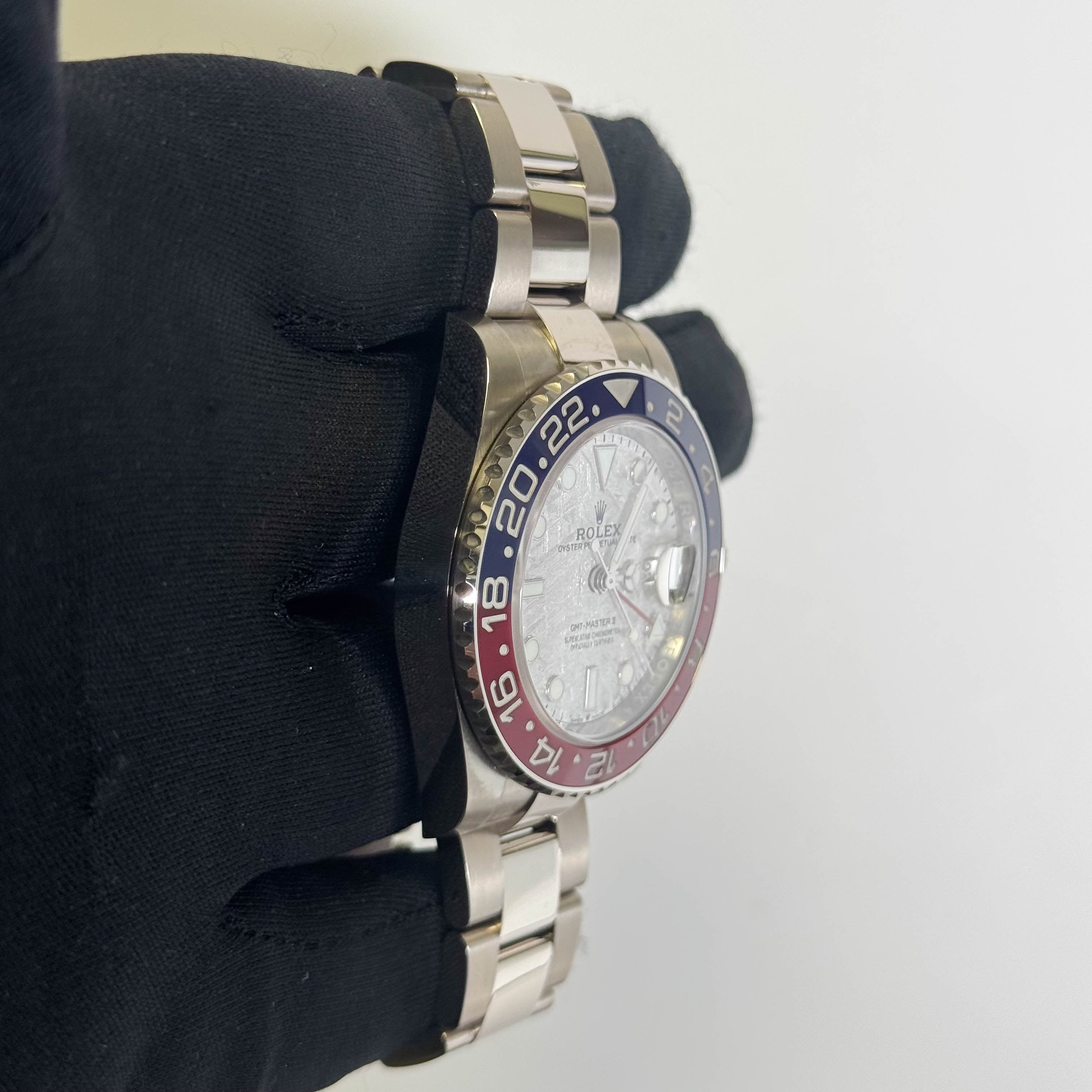 Rolex GMT-Master II 40mm Meteorite Dial Watch Ref# 126719BLRO