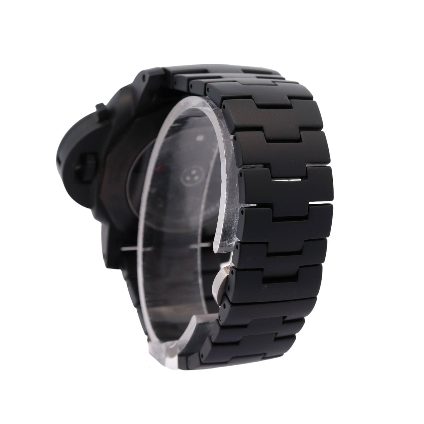 Panerai Luminor Ceramica GMT Black Ceramic 44mm Black Arabic Dial Watch Reference# PAM00438 - Happy Jewelers Fine Jewelry Lifetime Warranty
