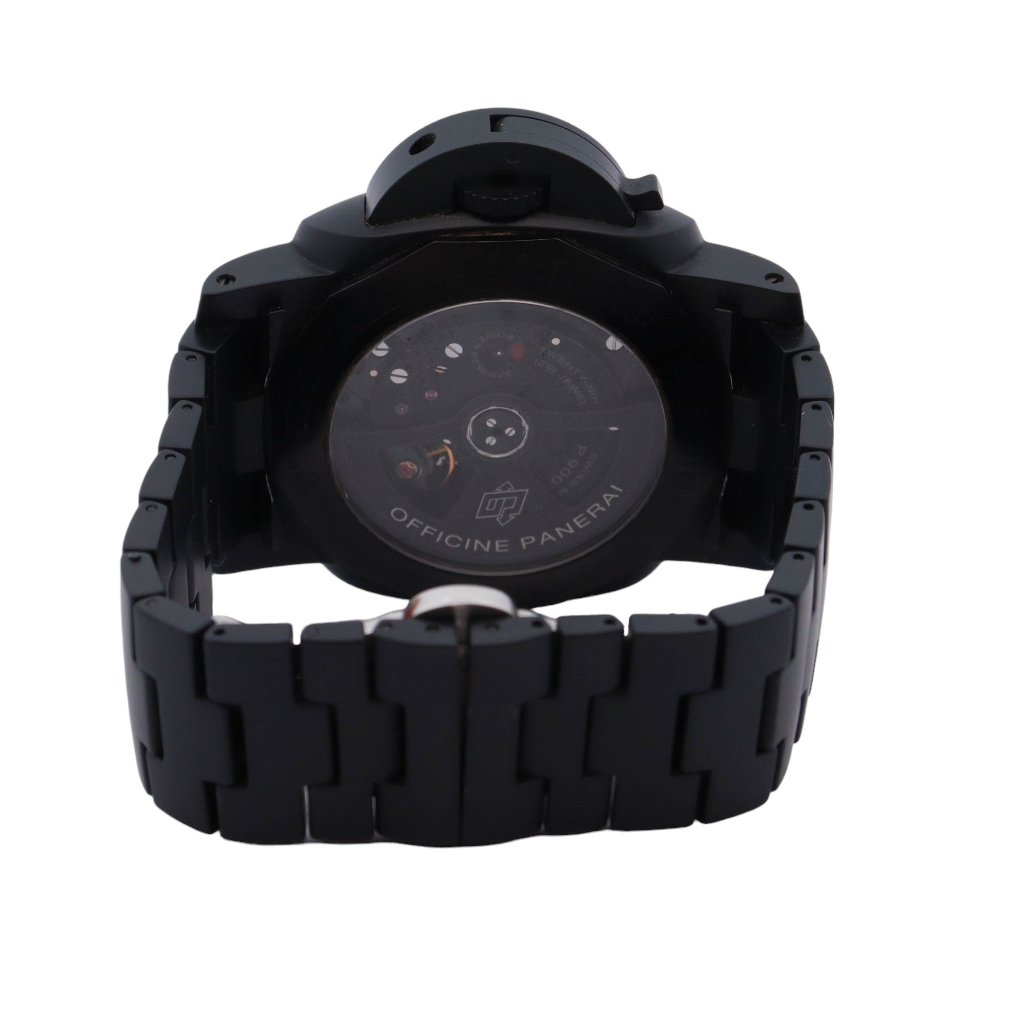 Panerai Luminor Ceramica GMT Black Ceramic 44mm Black Arabic Dial Watch Reference# PAM00438 - Happy Jewelers Fine Jewelry Lifetime Warranty