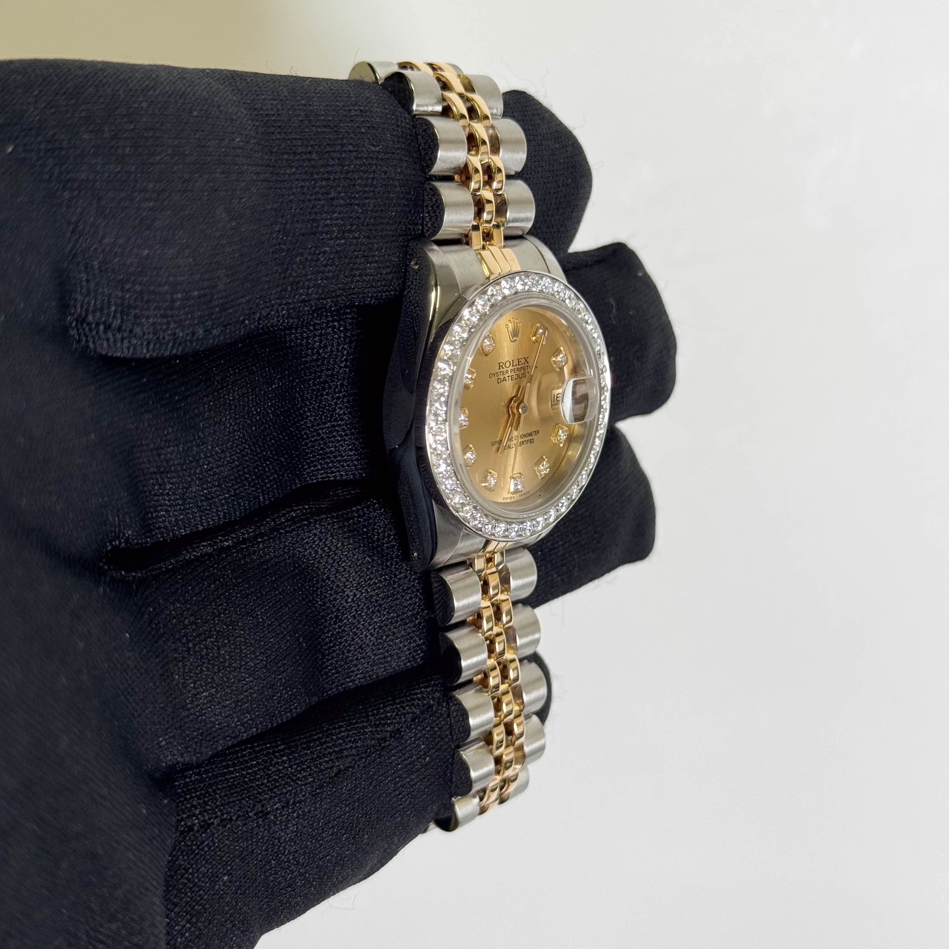 Rolex Datejust 26mm Champagne Dial Watch Ref# 69173