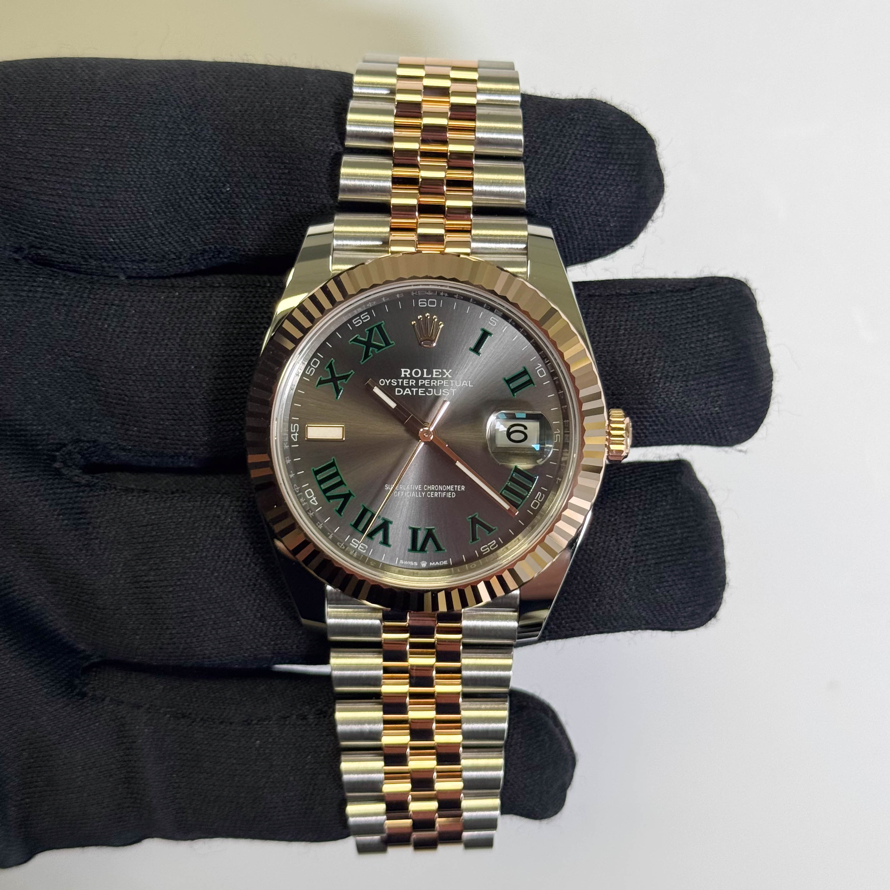 Rolex Datejust 41mm Wimbledon Dial Watch Ref# 126331