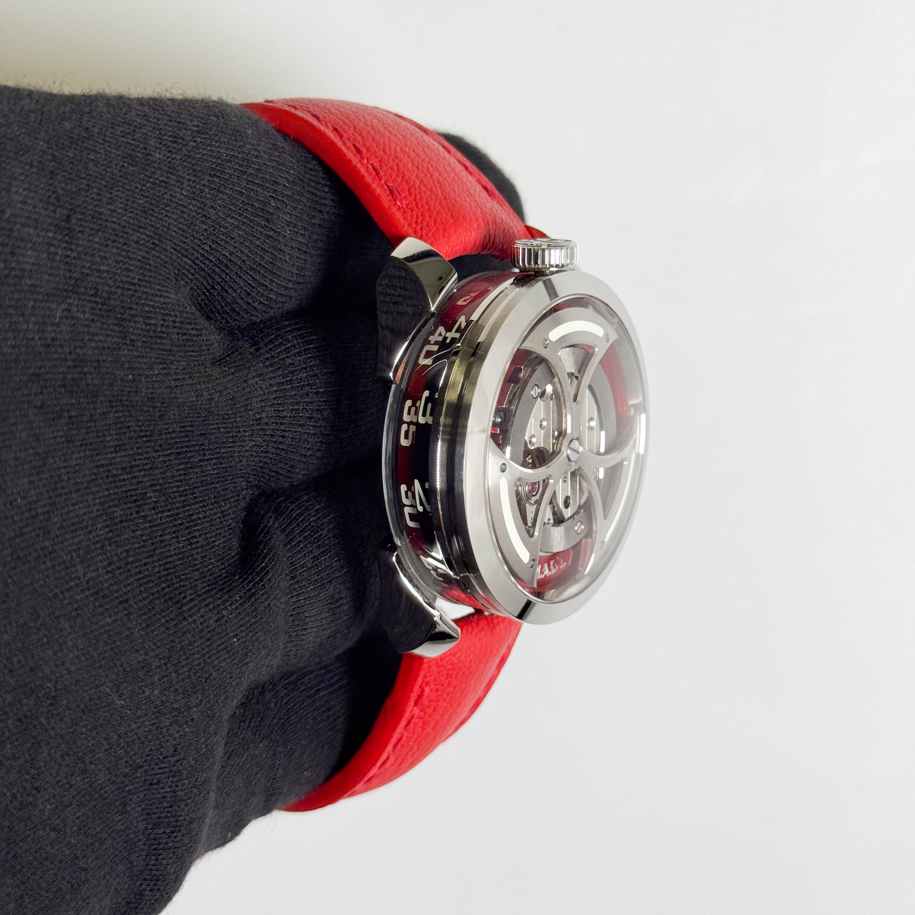 M.A.D.1 Editions 42mm Red Dial Watch Ref# M.A.D.1 Red