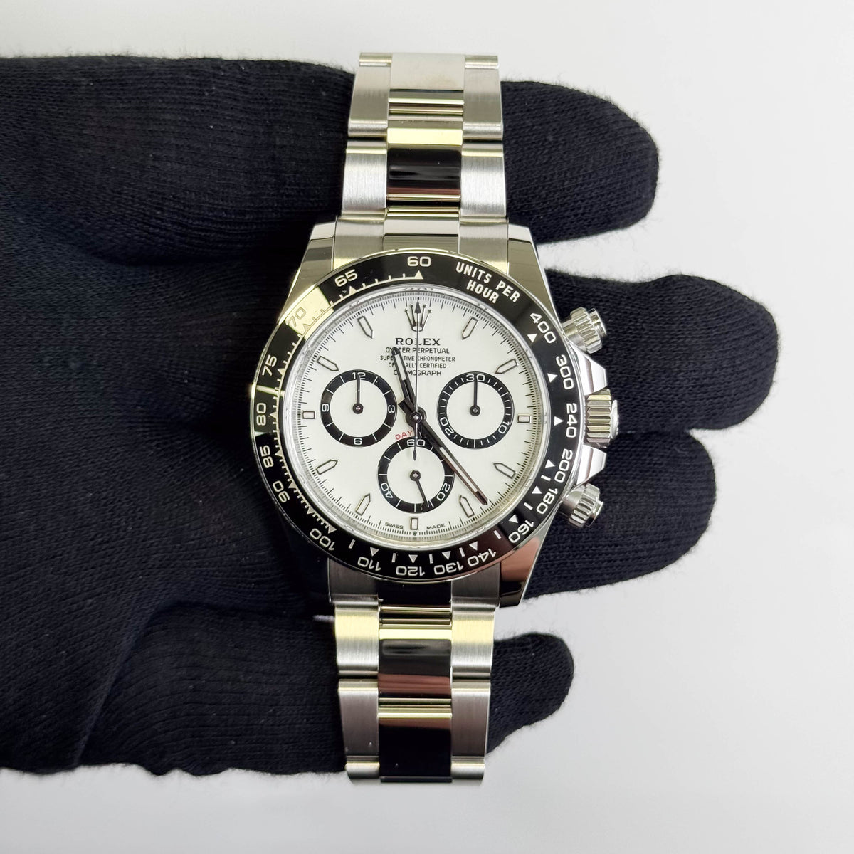 Rolex Daytona 40mm White Dial Watch Ref# 126500LN