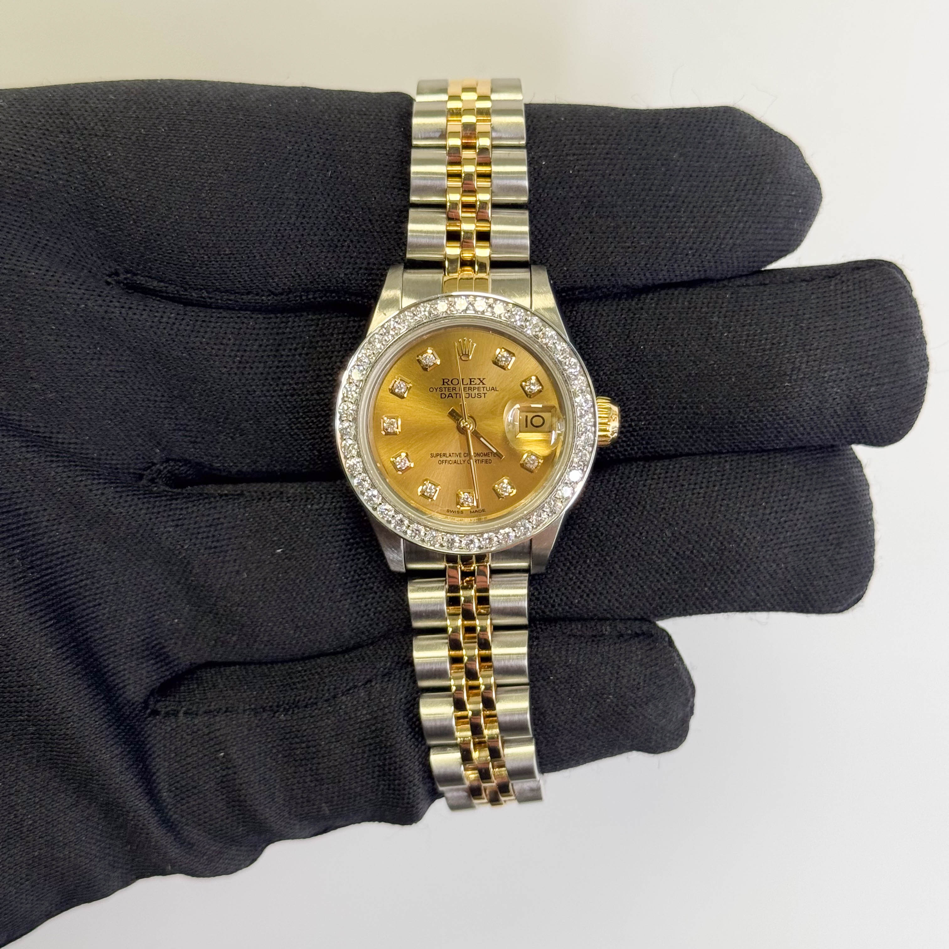 Rolex Datejust 26mm Champagne Dial Watch Ref# 69173 - Happy Jewelers Fine Jewelry Lifetime Warranty