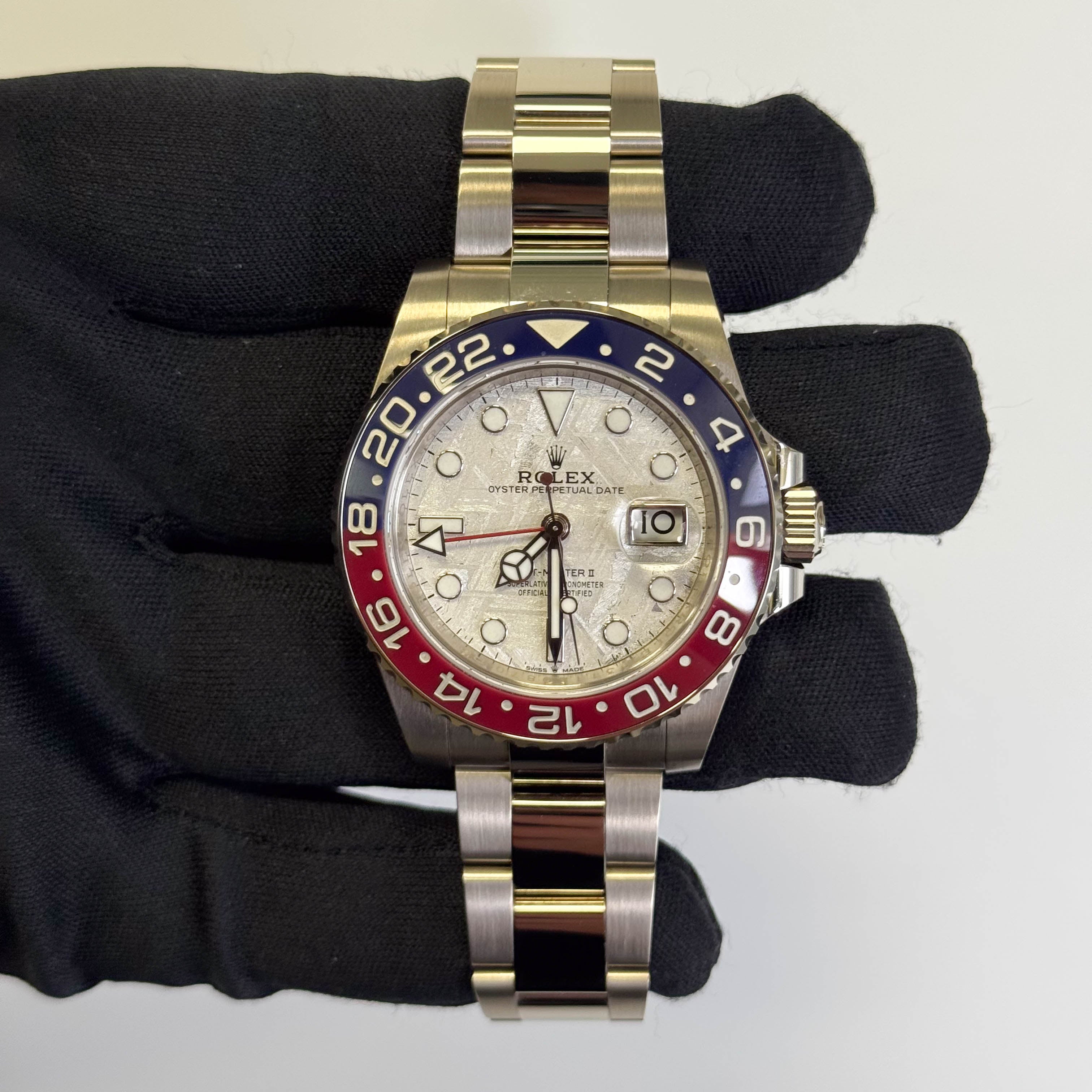 Rolex GMT-Master II 40mm Meteorite Dial Watch Ref# 126719BLRO