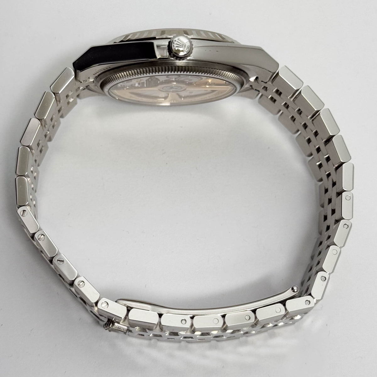 Rolex Land-Dweller 36mm White Honeycomb Dial Watch Ref# 127234