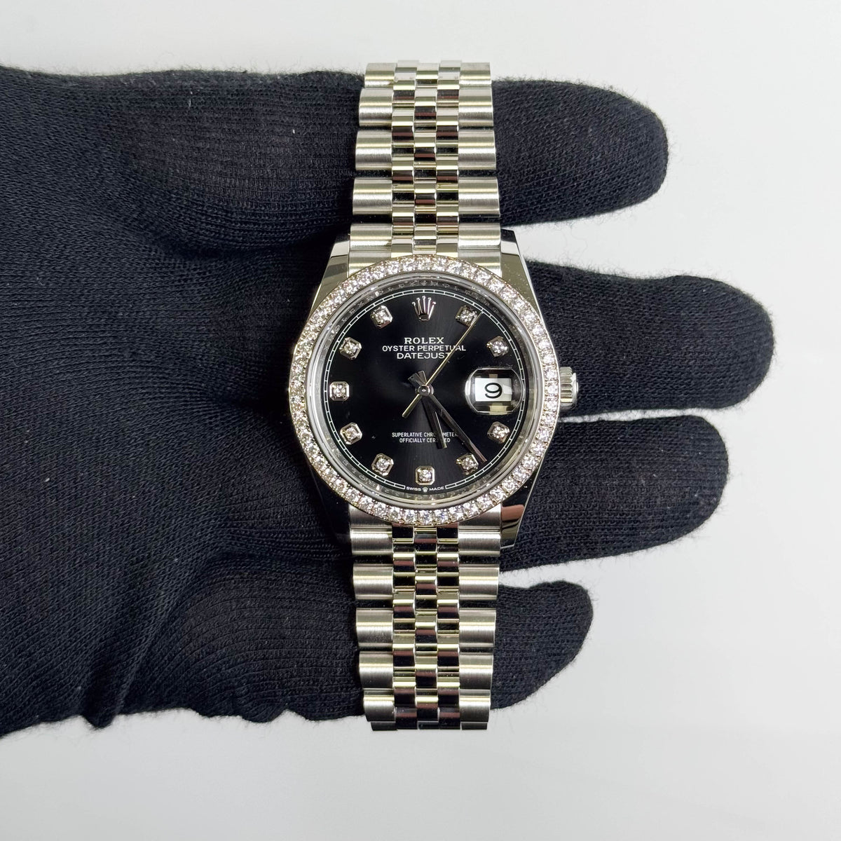 Rolex Datejust 36mm Black Dial Watch Ref# 126284RBR