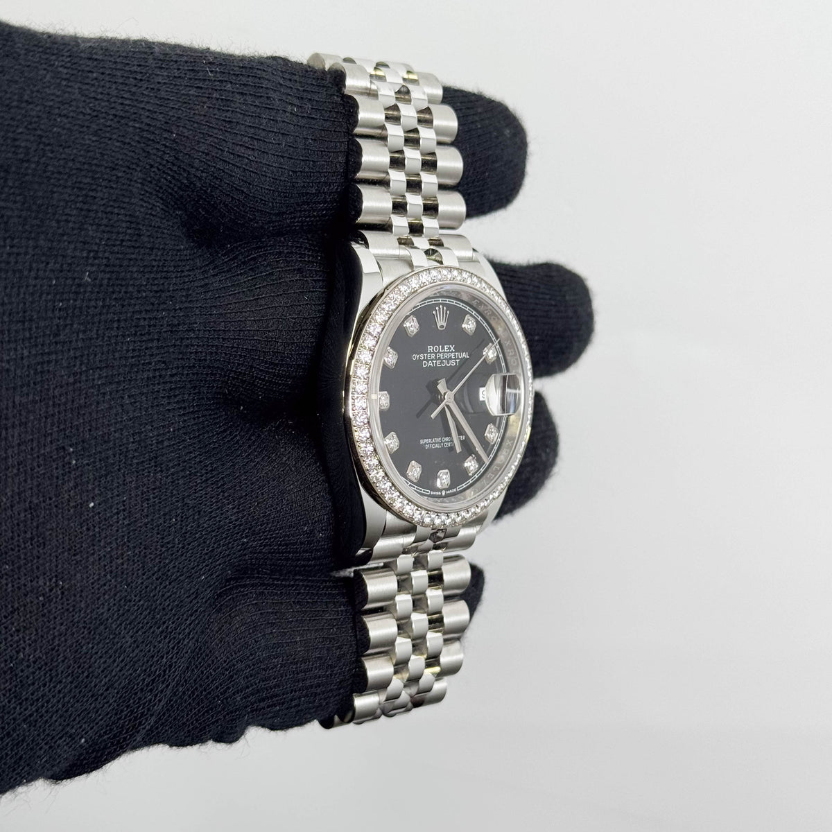 Rolex Datejust 36mm Black Dial Watch Ref# 126284RBR