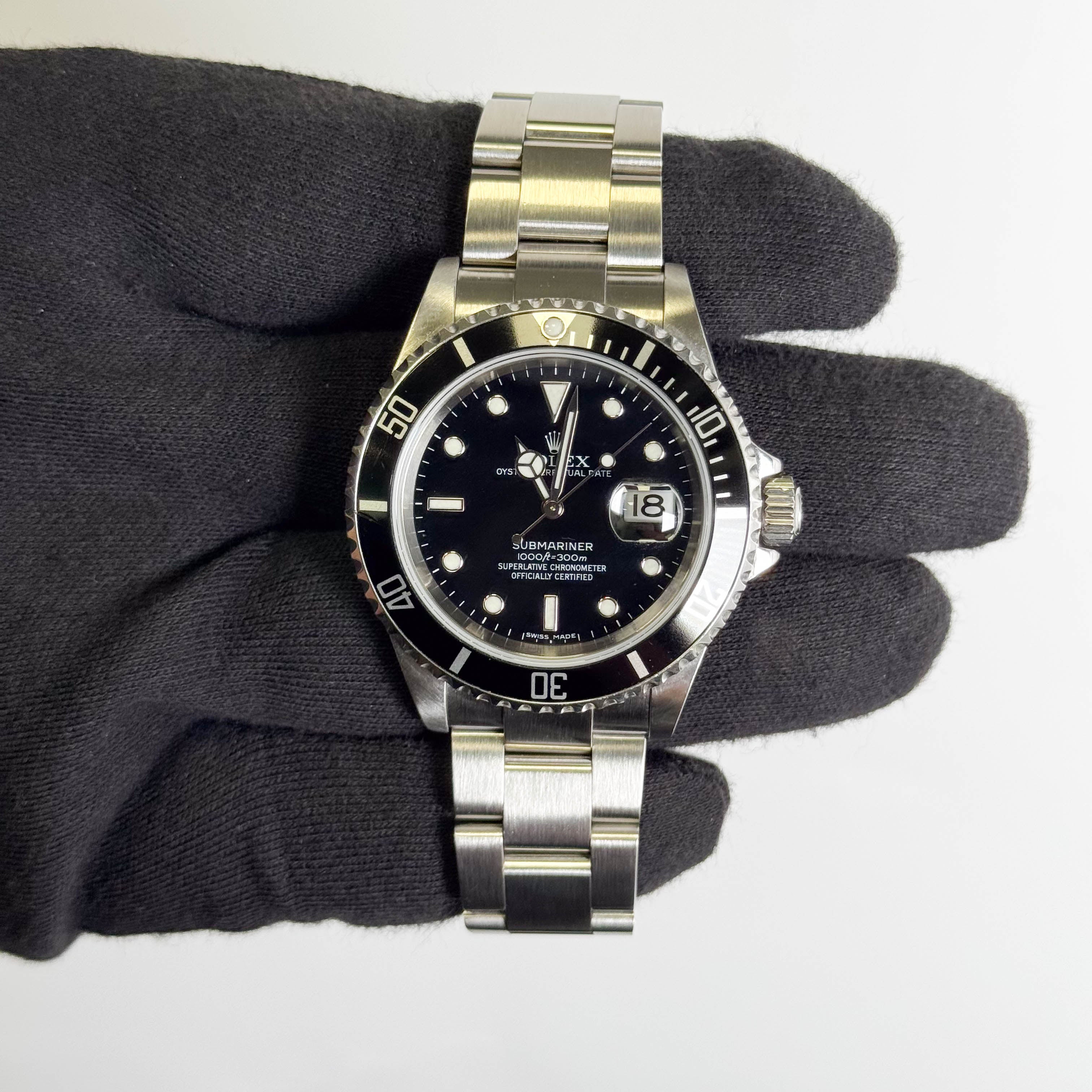 Rolex Submariner Stainless Steel 40mm Black Dial Watch Ref# 16610