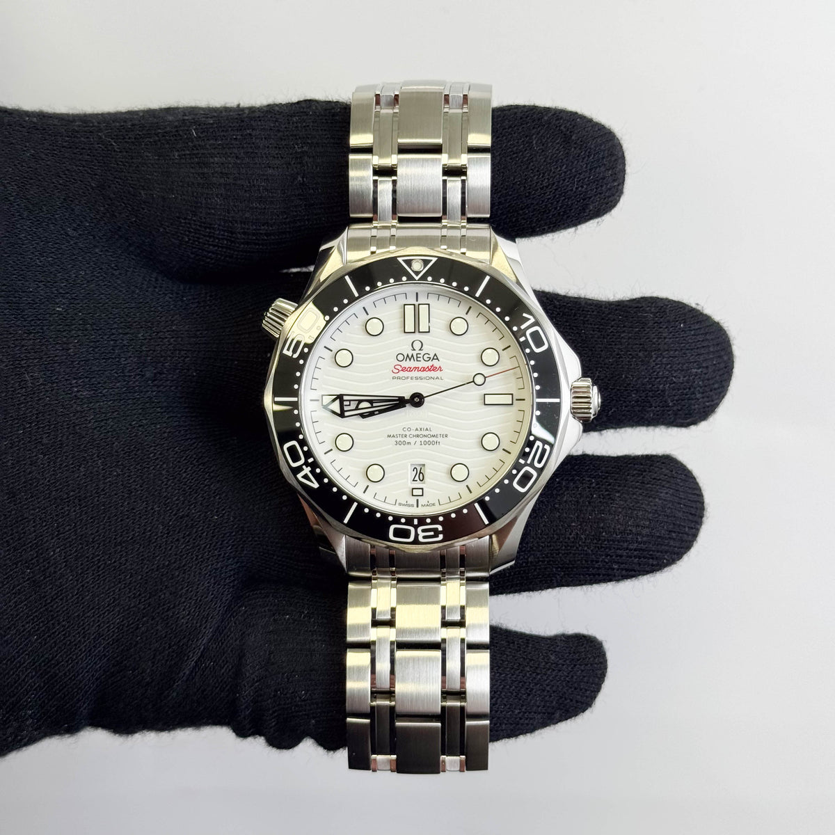 Omega Seamaster 42mm White Dial Ref# 210.30.42.20.04.001