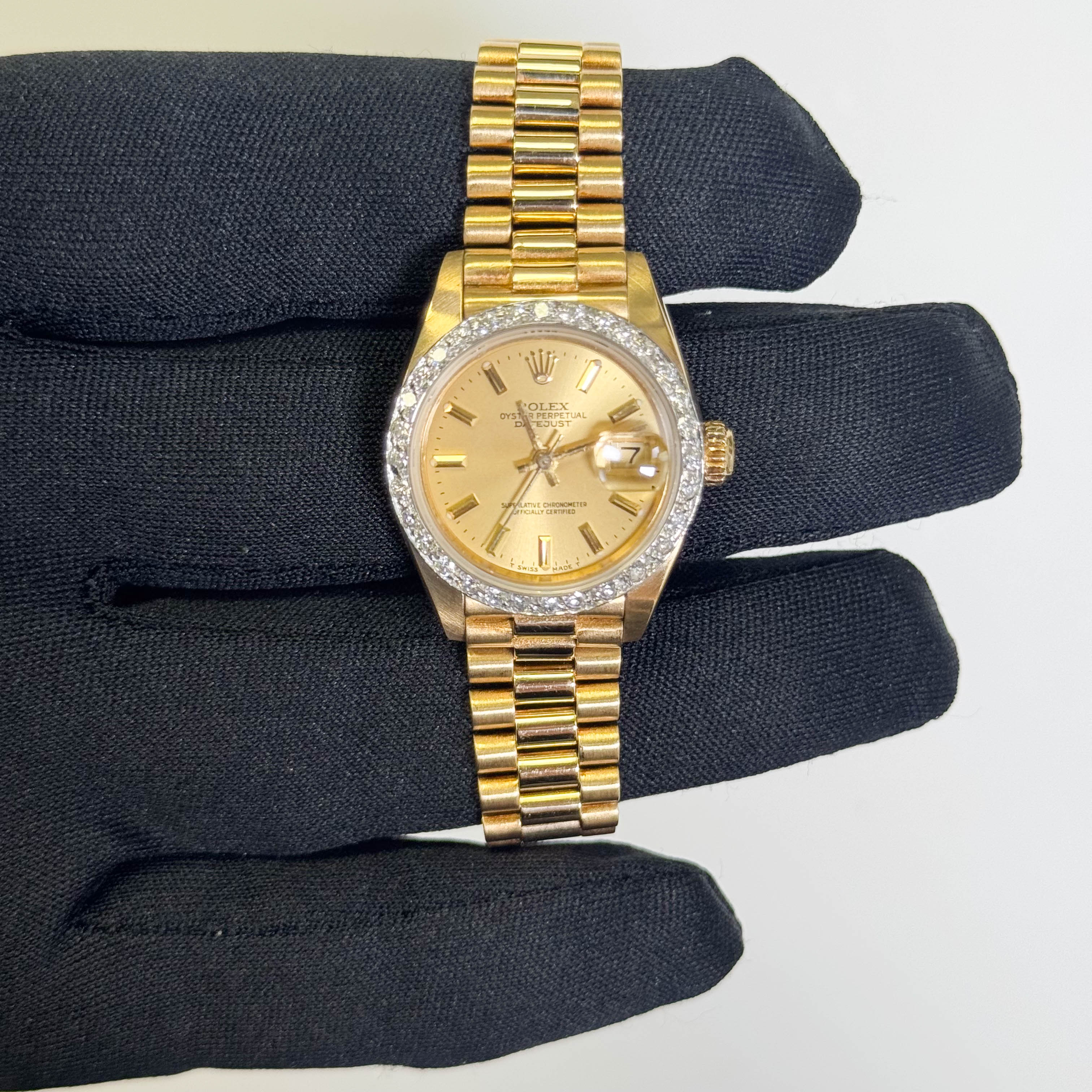 Rolex Datejust 26mm Champagne Dial Watch Ref# 6917 - Happy Jewelers Fine Jewelry Lifetime Warranty