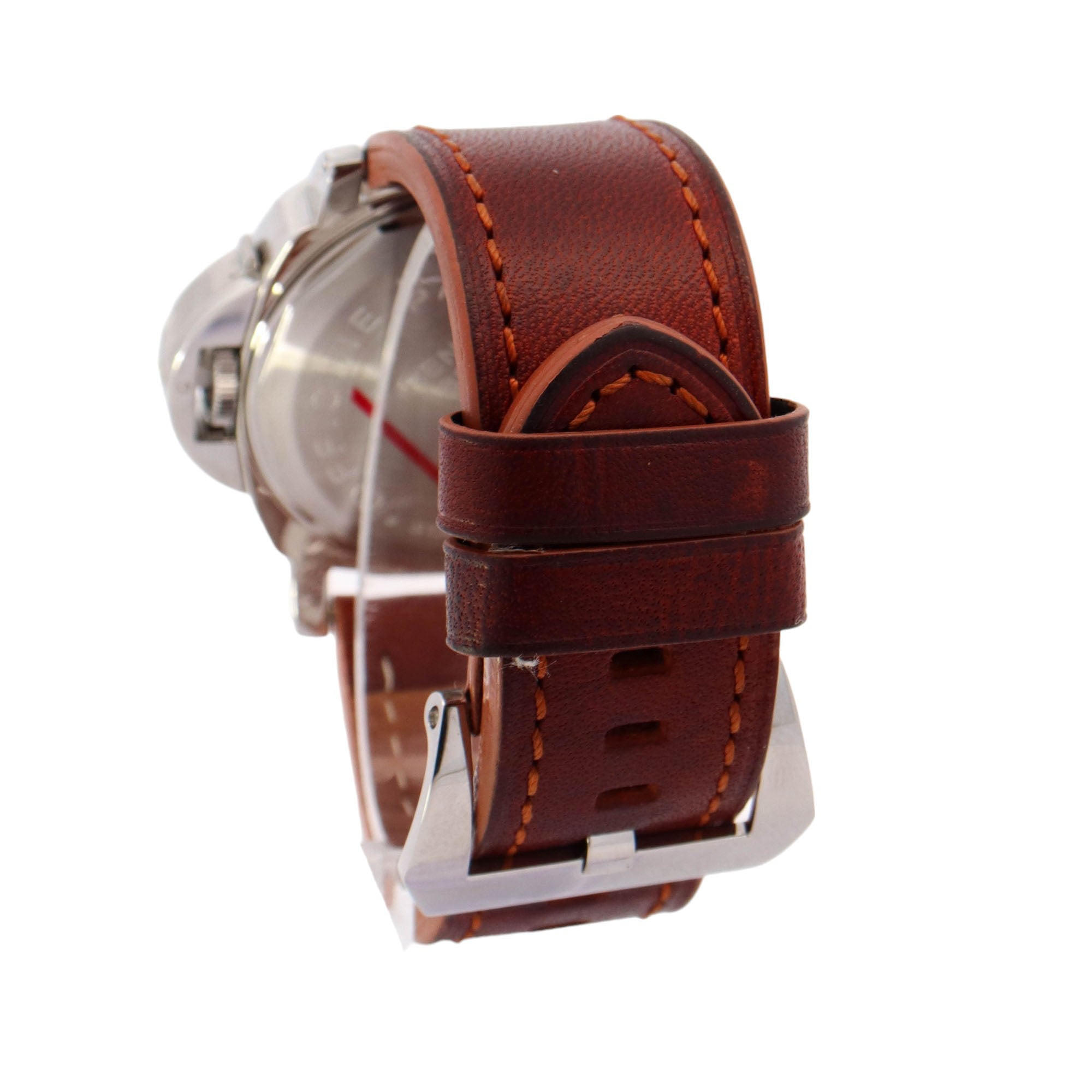 Panerai Luminor Marina Stainless Steel 44mm Black Roman & Stick Dial Watch Reference# PAM00411 - Happy Jewelers Fine Jewelry Lifetime Warranty