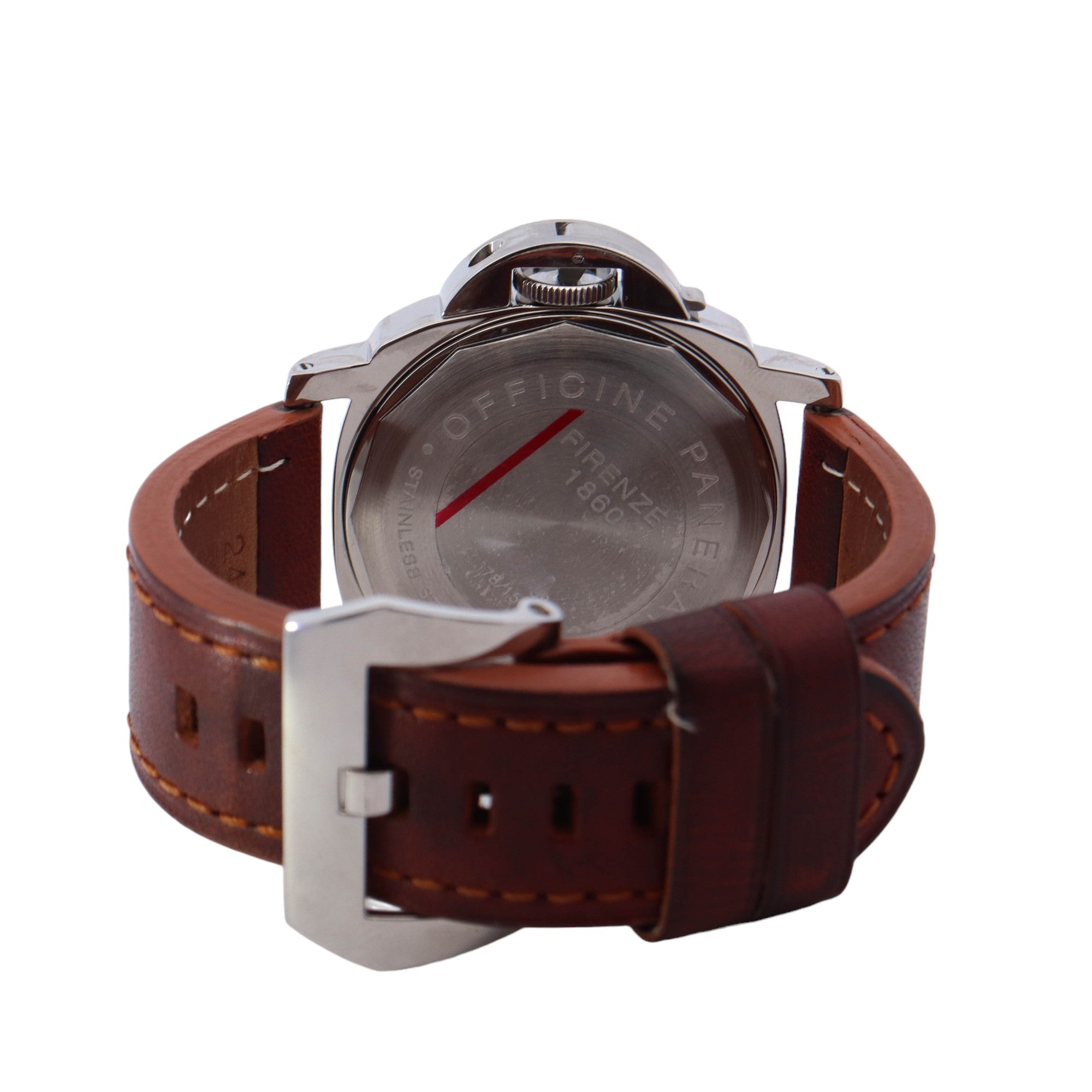 Panerai Luminor Marina Stainless Steel 44mm Black Roman & Stick Dial Watch Reference# PAM00411 - Happy Jewelers Fine Jewelry Lifetime Warranty