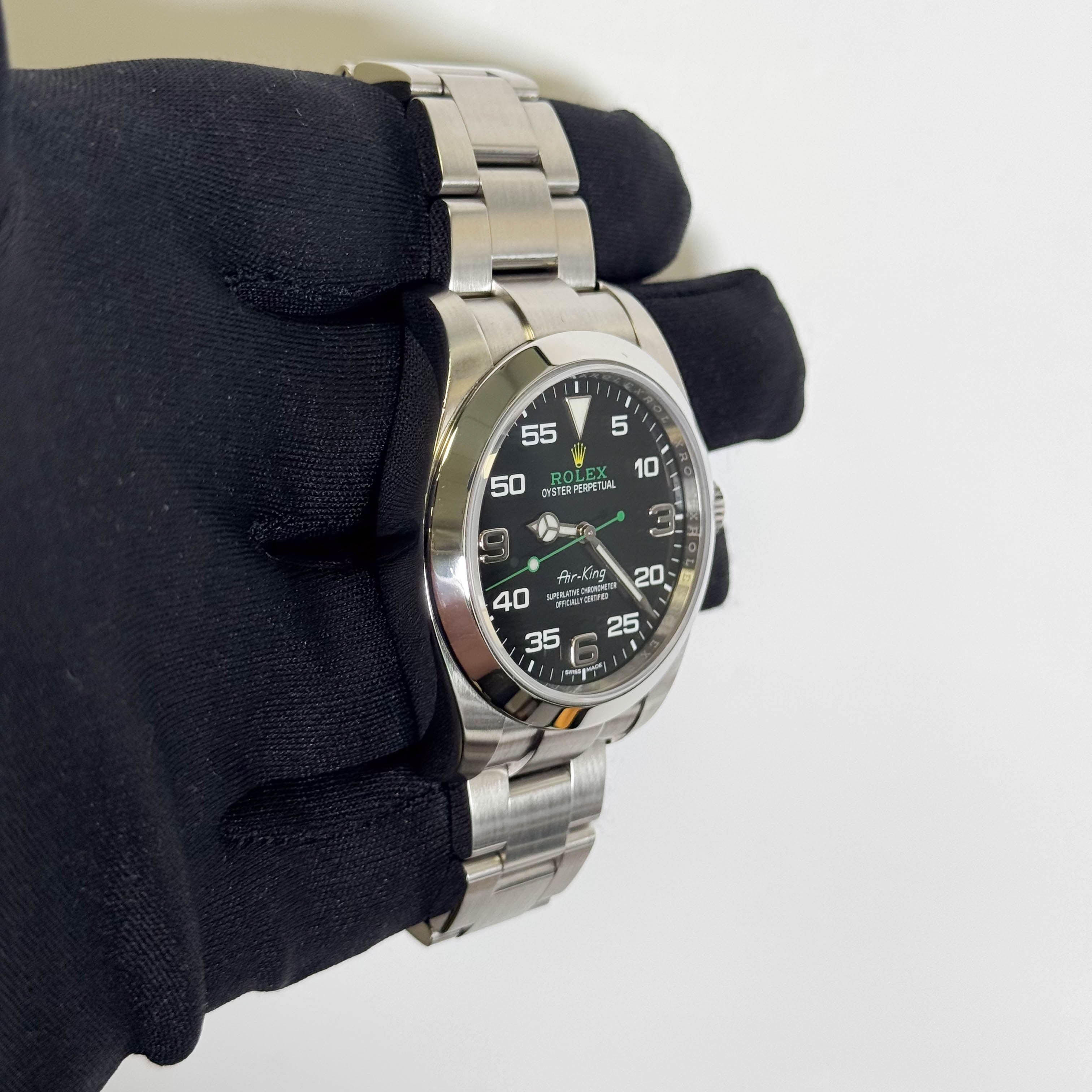 Rolex Air-King 40mm Black Dial Watch Ref# 116900 - Happy Jewelers Fine Jewelry Lifetime Warranty