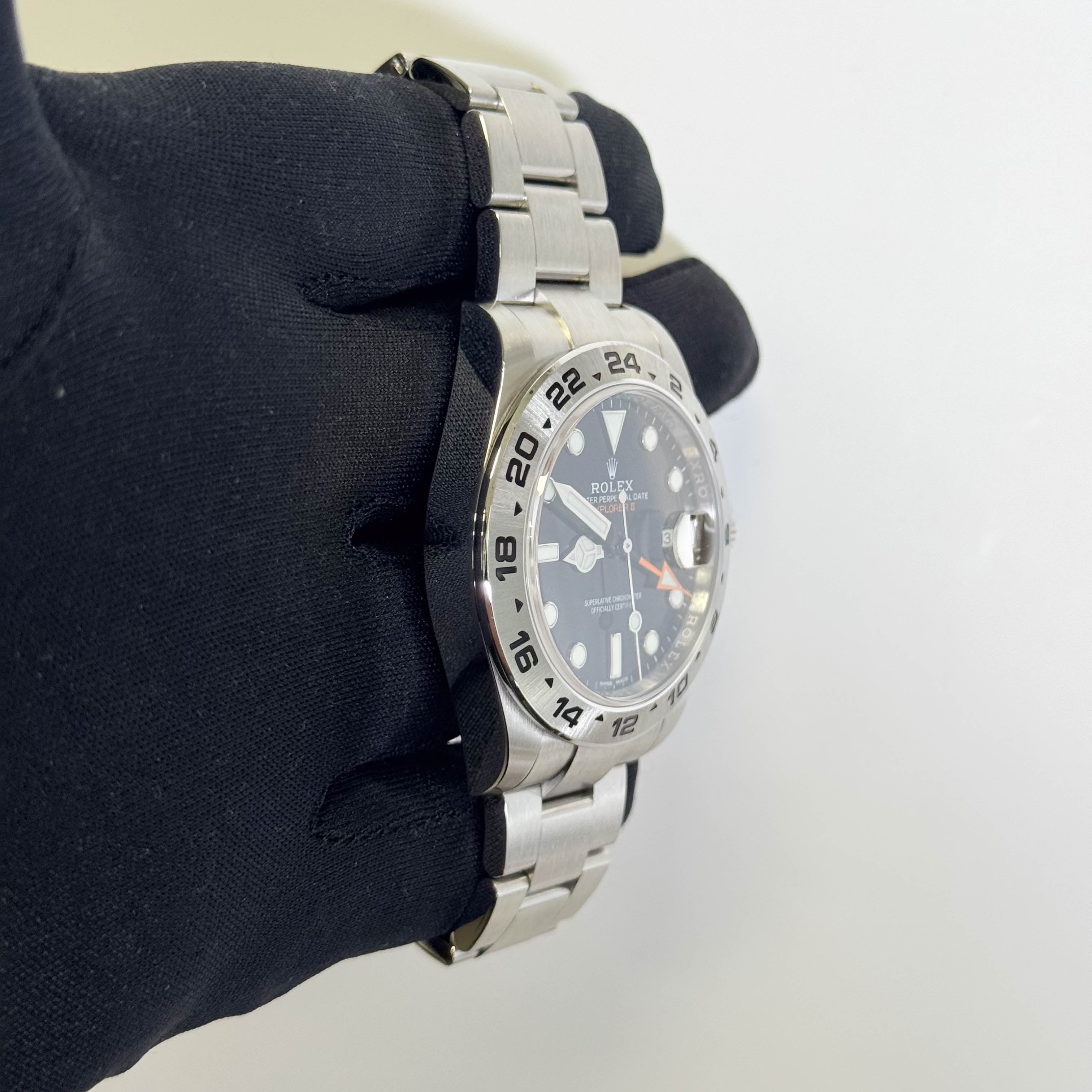 Rolex Explorer II 42mm Black Dot Dial Watch Ref# 216570 - Happy Jewelers Fine Jewelry Lifetime Warranty