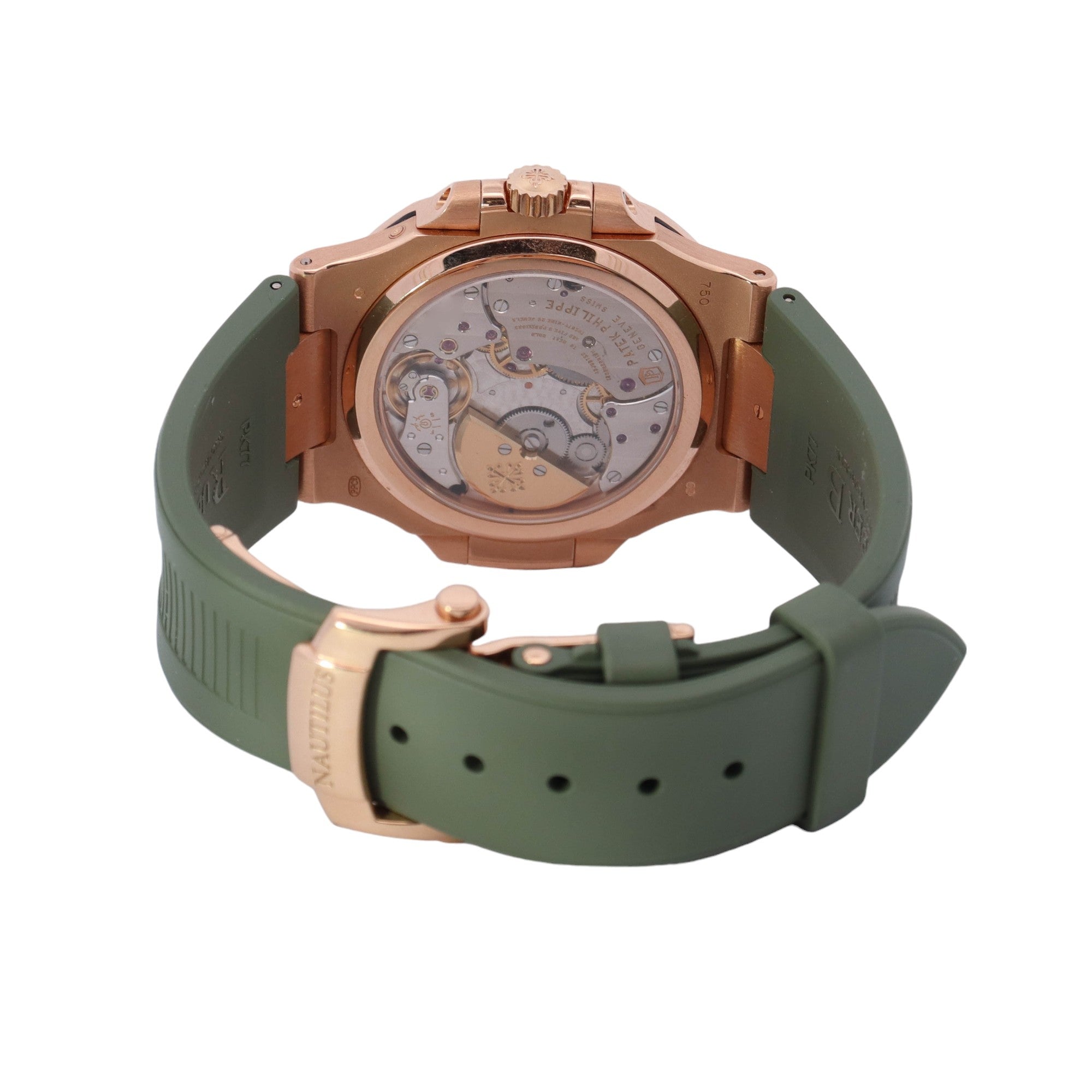 Patek Philippe Rose Gold 40.8mm Grey Stick Dial Watch Reference# 5712R/-001 - Happy Jewelers Fine Jewelry Lifetime Warranty