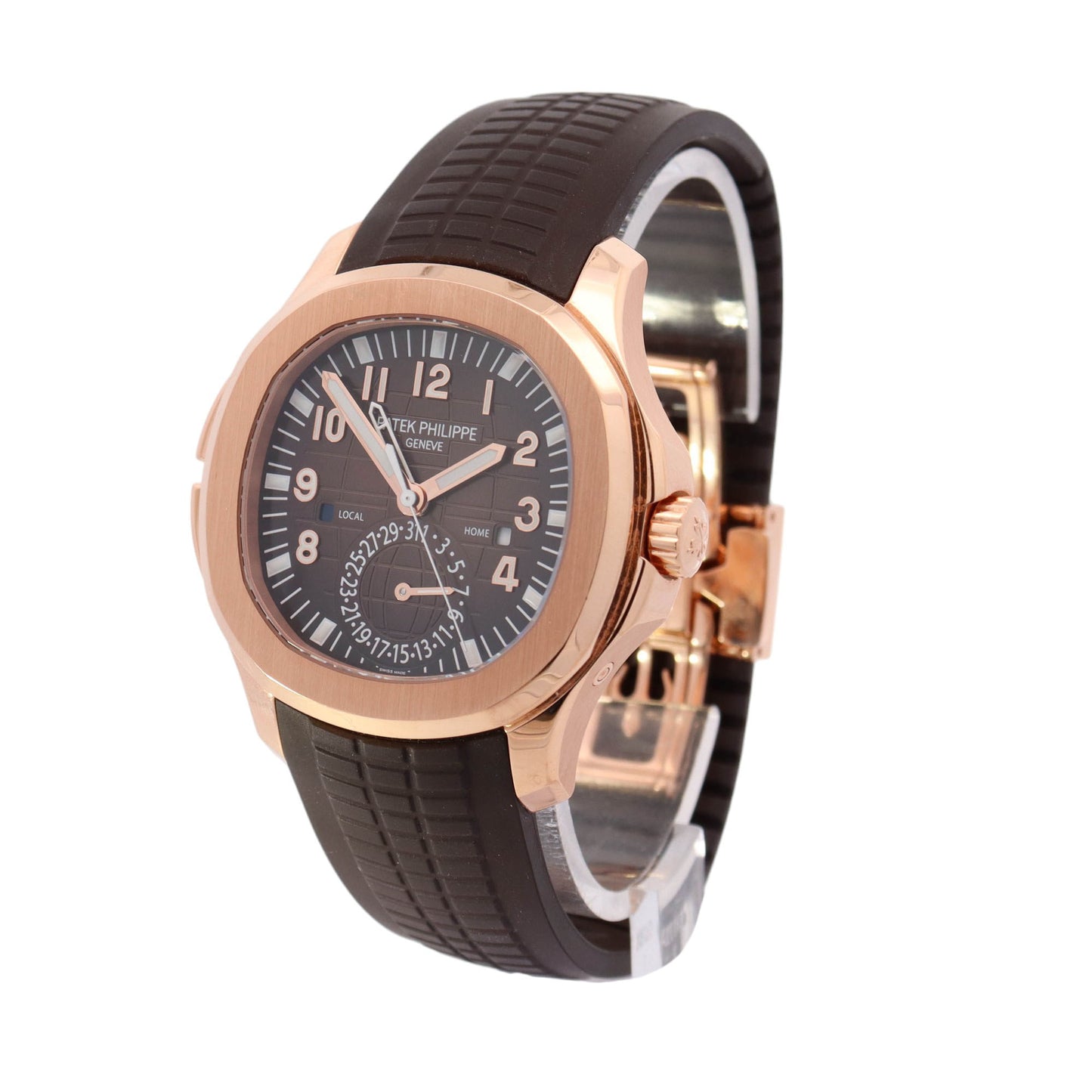 Patek Philippe Aquanat Rose Gold 40.8mm Brown Arabic Dial Watch Reference# 5164R-001 - Happy Jewelers Fine Jewelry Lifetime Warranty