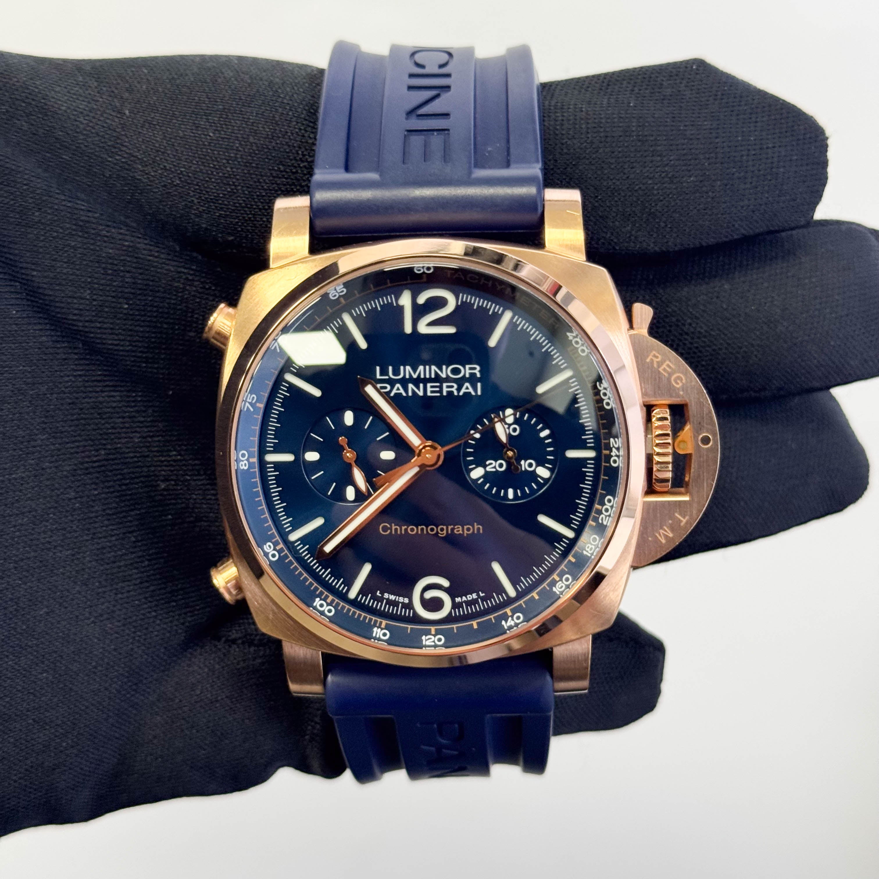 Panerai Luminor 44mm Black Dial Watch Ref# PAM01111 - Happy Jewelers Fine Jewelry Lifetime Warranty