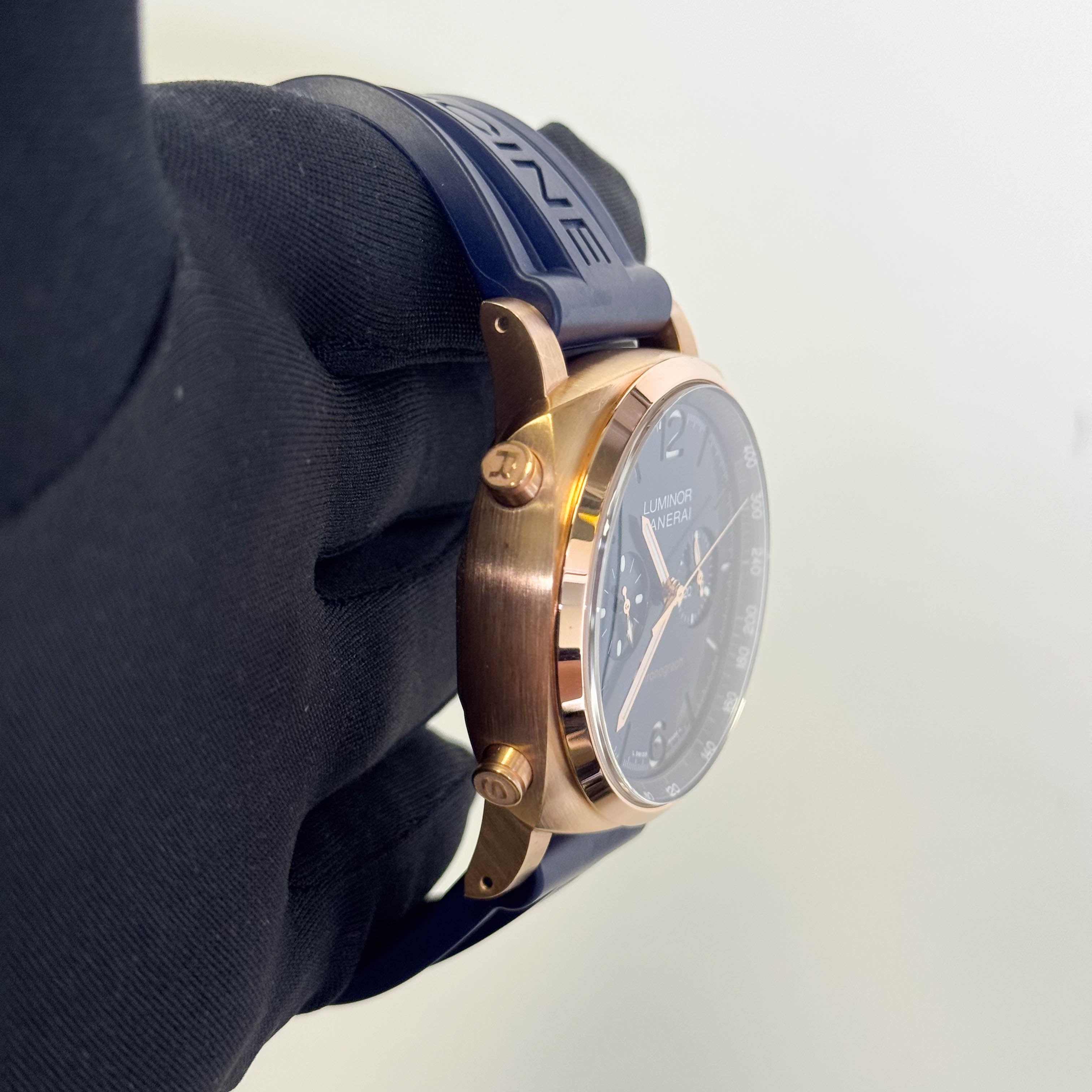 Panerai Luminor 44mm Black Dial Watch Ref# PAM01111 - Happy Jewelers Fine Jewelry Lifetime Warranty