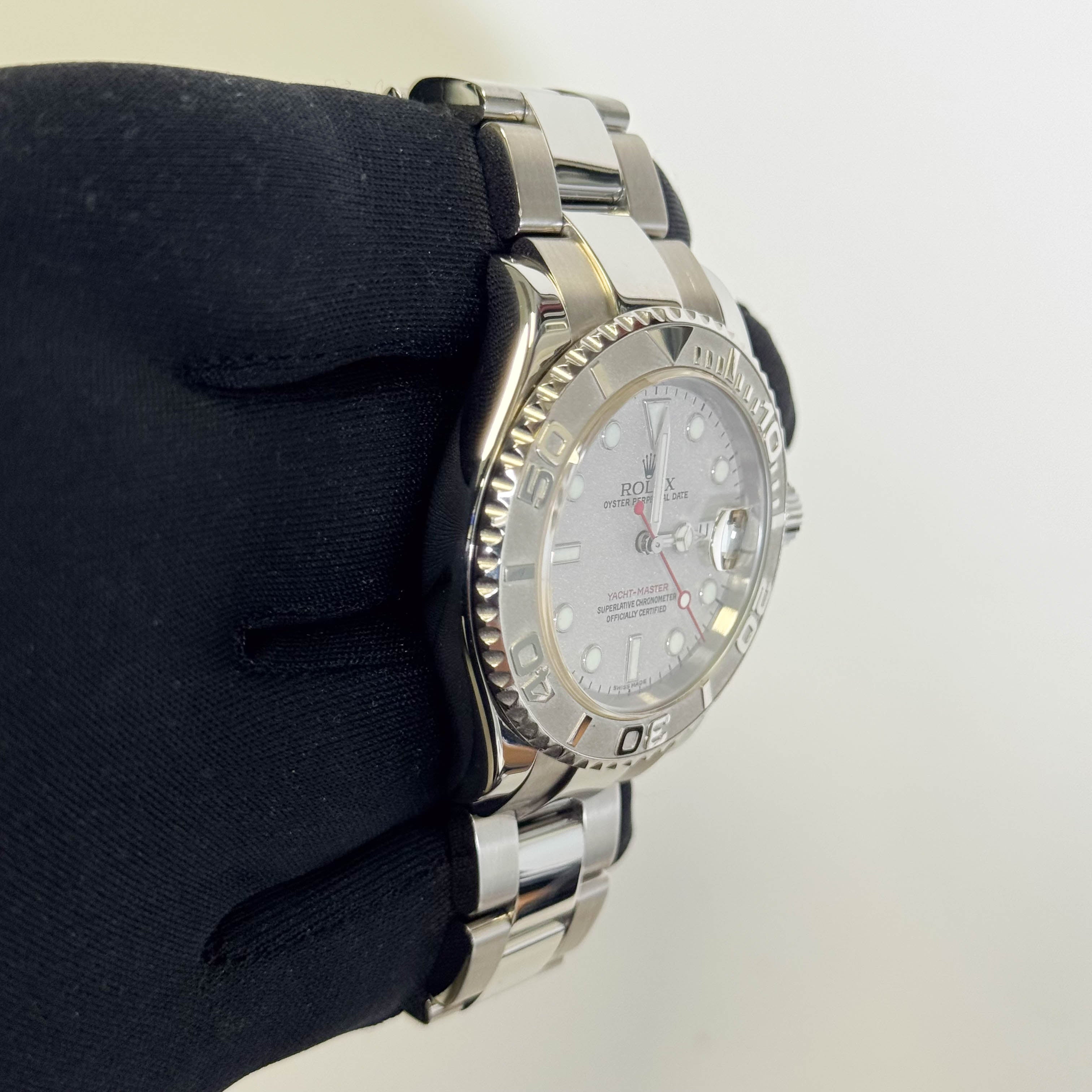 Rolex Yacht-Master 40mm Platinum Dial Watch Ref# 16622 - Happy Jewelers Fine Jewelry Lifetime Warranty